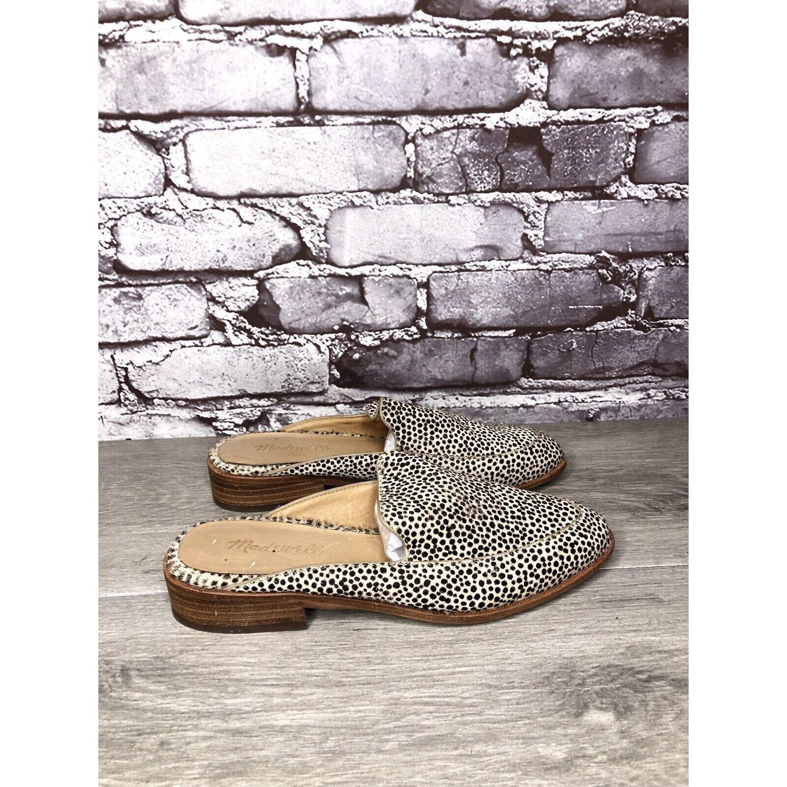 Madewell Madewell Remi Leopard Spots Calf Hair Leather Flats Mules Wo Size US 6 / IT 36 - 1 Thumbnail