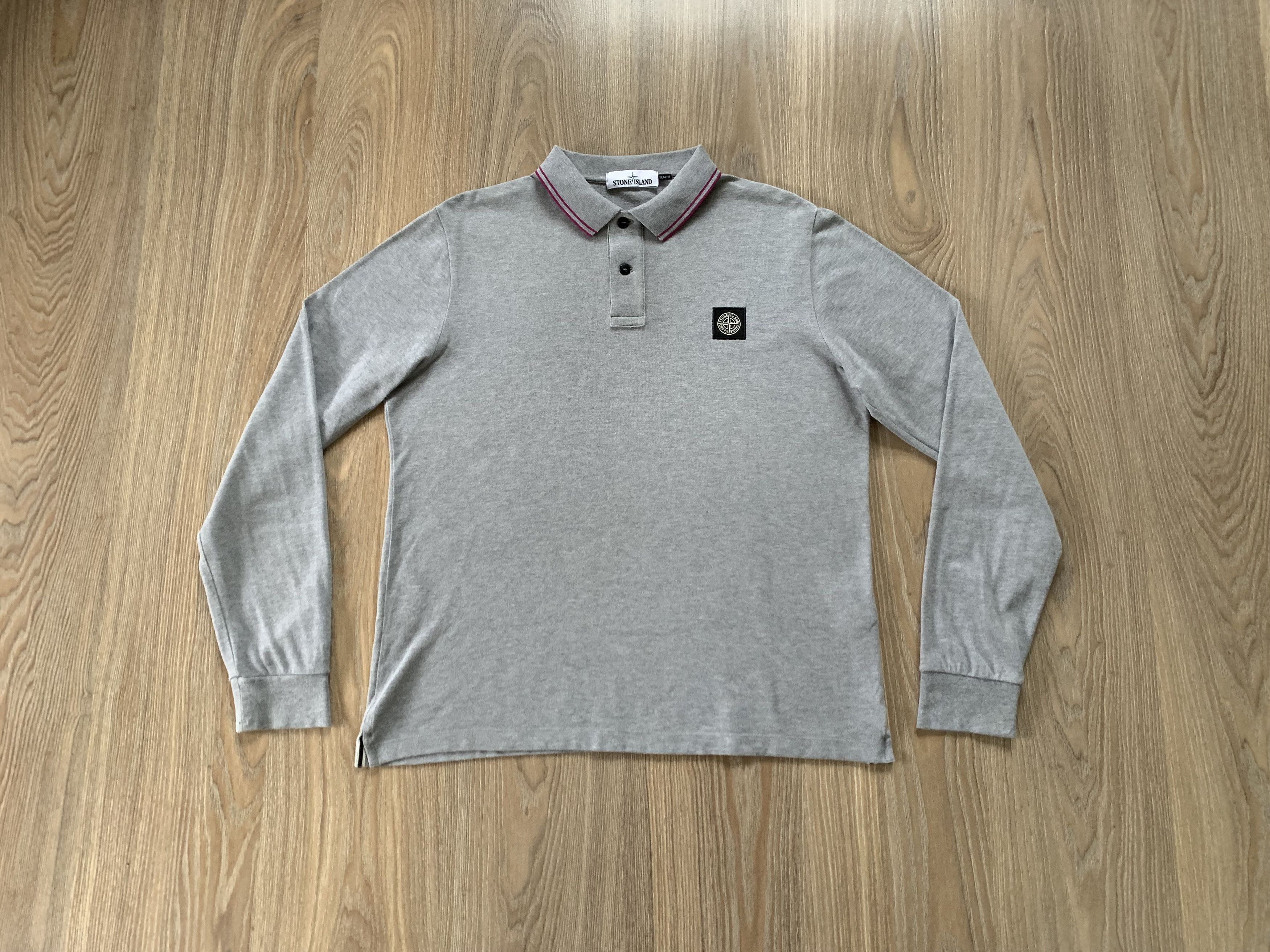 Stone Island × Vintage Stone Island Patch Program Vintage Long Sleeve Polo T Shirt Size US XL / EU 56 / 4 - 11 Thumbnail