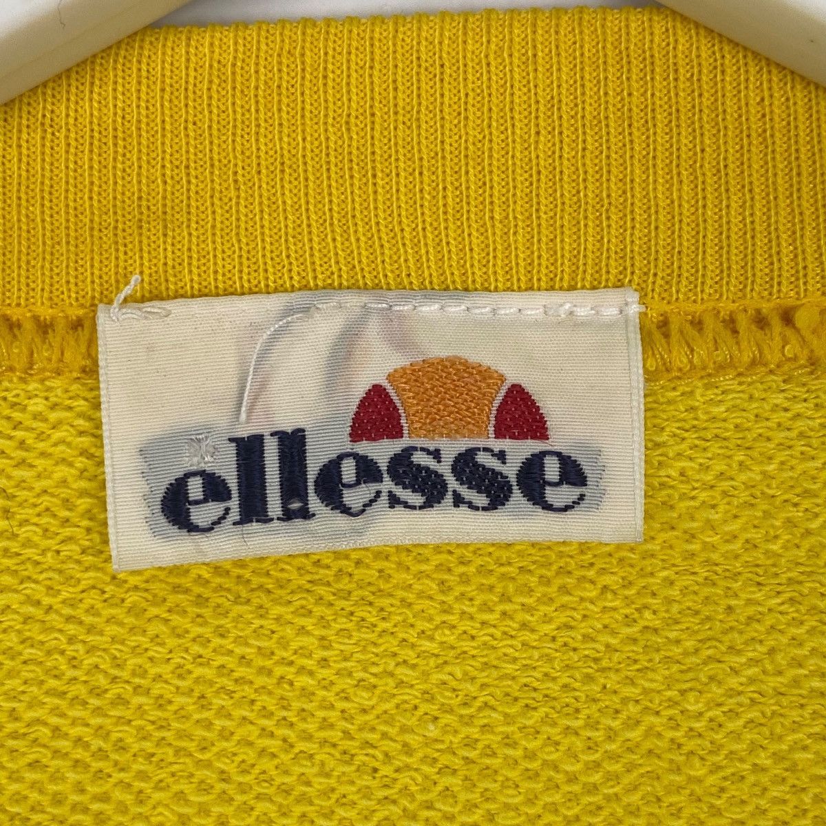 Vintage Vintage Ellesse Small Embroidered Sweatshirt Yellow Size M / US 6-8 / IT 42-44 - 6 Thumbnail