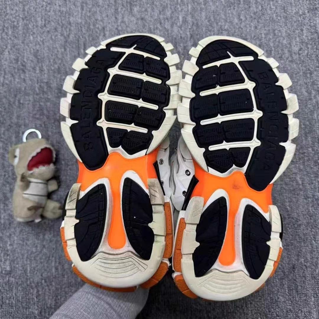 Balenciaga Balenciaga Track White Orange 37 Near New Size US 6 / IT 36 - 6 Thumbnail
