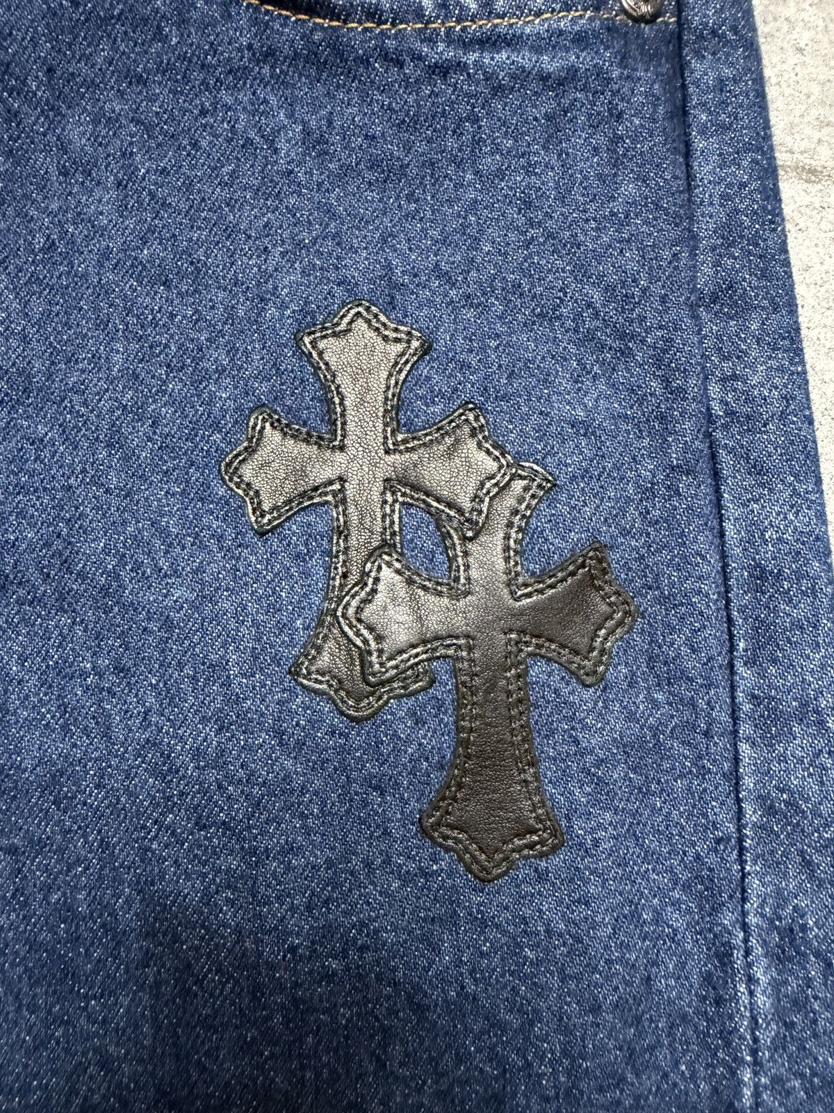 Chrome Hearts Chrome Hearts Levis 517 Cross Patch Dark Wash Jeans Size US 36 / EU 52 - 5 Thumbnail