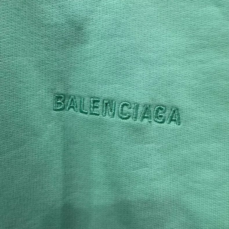 Balenciaga Green Hooded Sweatshirt, Size XS
