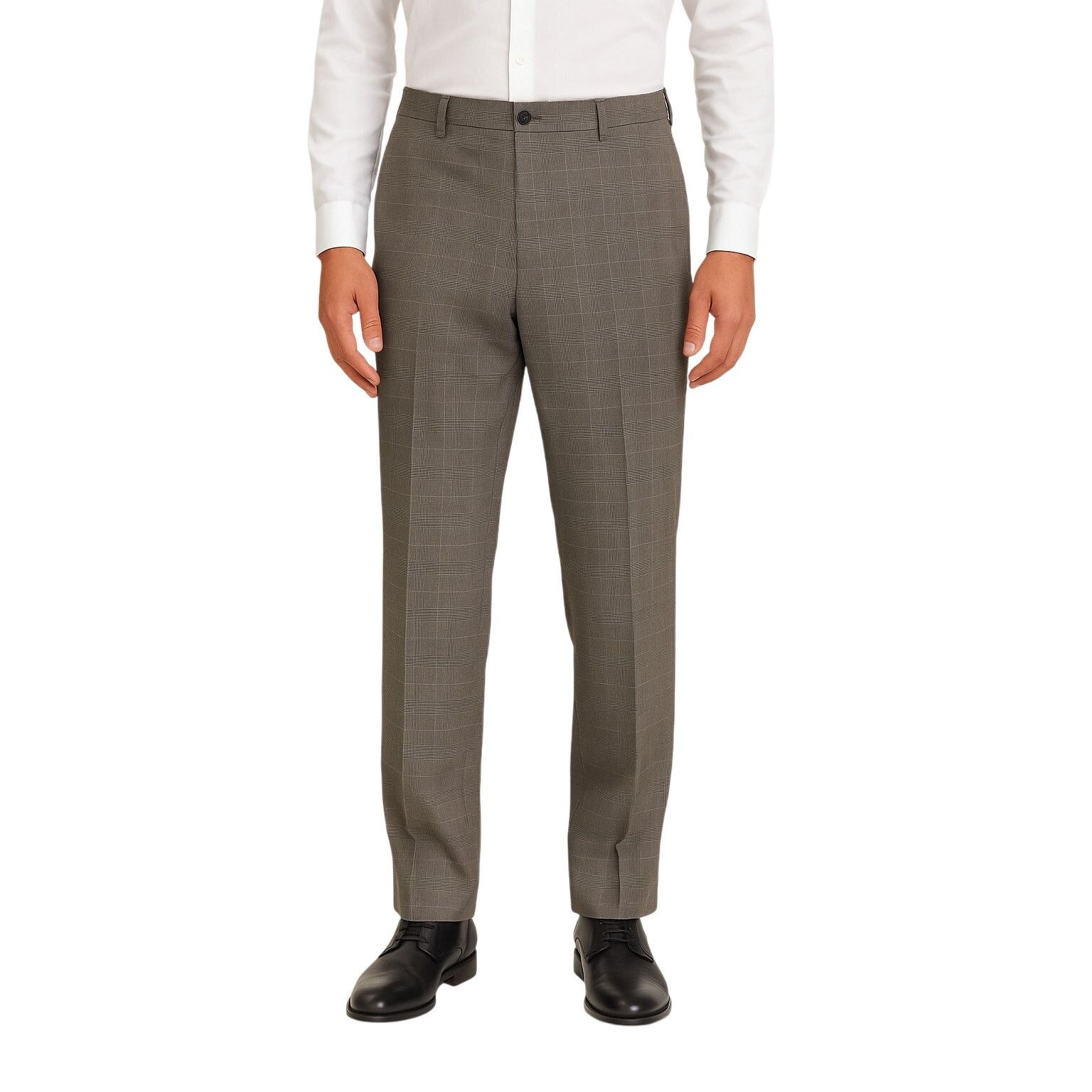 Giorgio Fiorelli Giorgio Fiorelli Grey Plaid Formal Dress Pants Slacks Size 44R - 1 Thumbnail