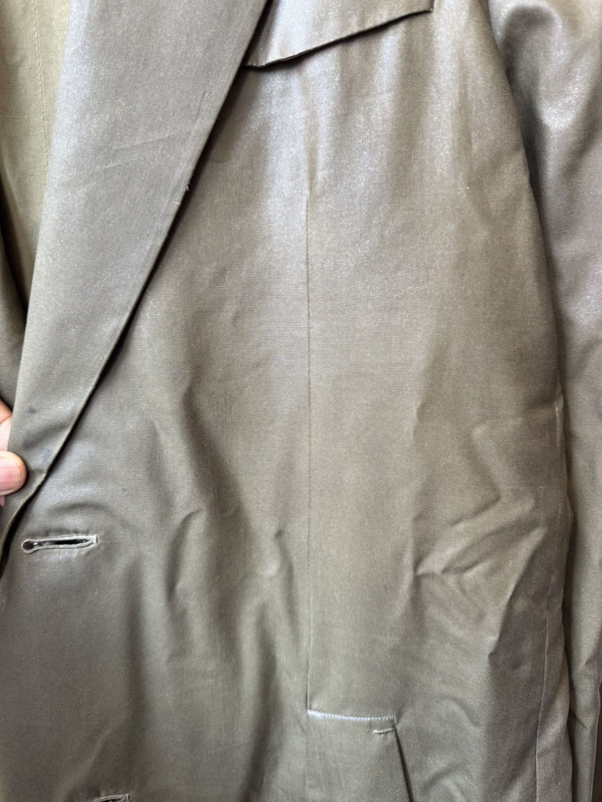 Berluti Berluti X Haider Ackerman 100% Silk Waxed Coat Size US M / EU 48-50 / 2 - 5 Thumbnail