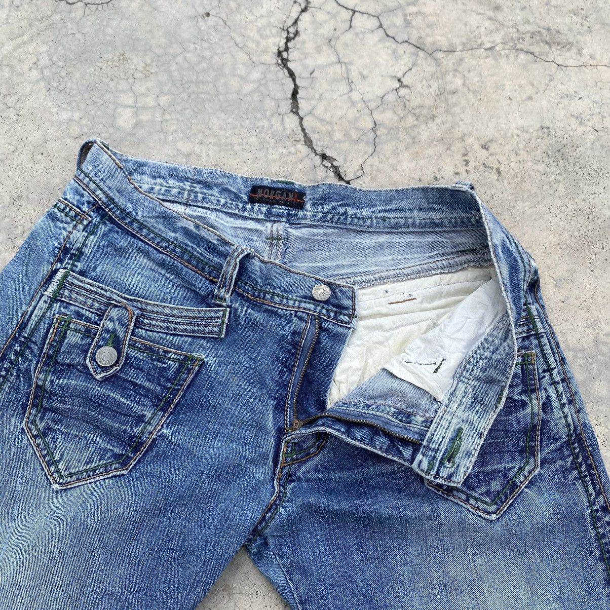 Japanese Brand Morgan Homme Y2K Archive Distressed Buttoned Denim Jeans Size 34" / US 12 / IT 48 - 19 Thumbnail