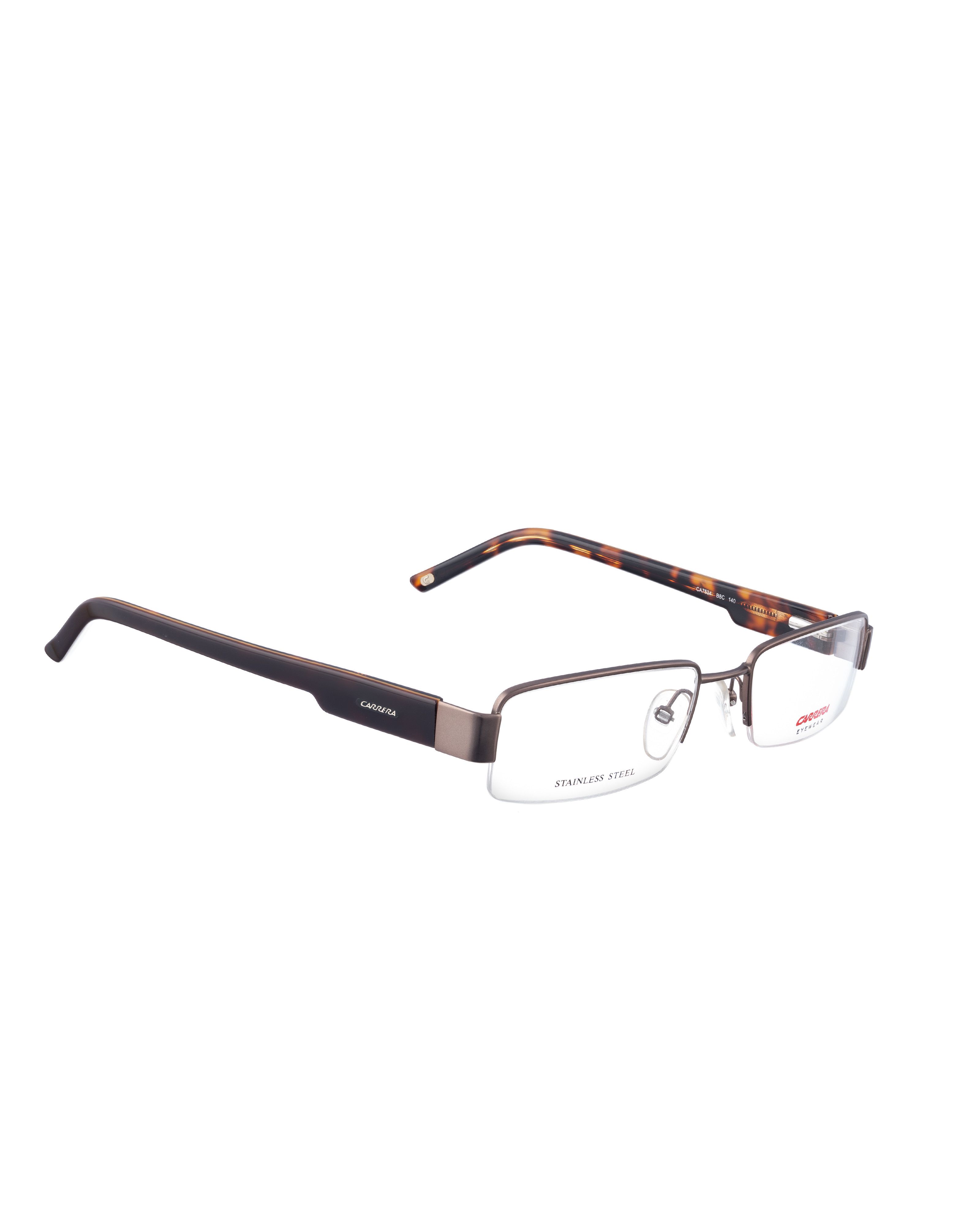 Carrera Carrera 00s Brown Silver Metal Half Rim Glasses with Havana Size ONE SIZE - 1 Thumbnail