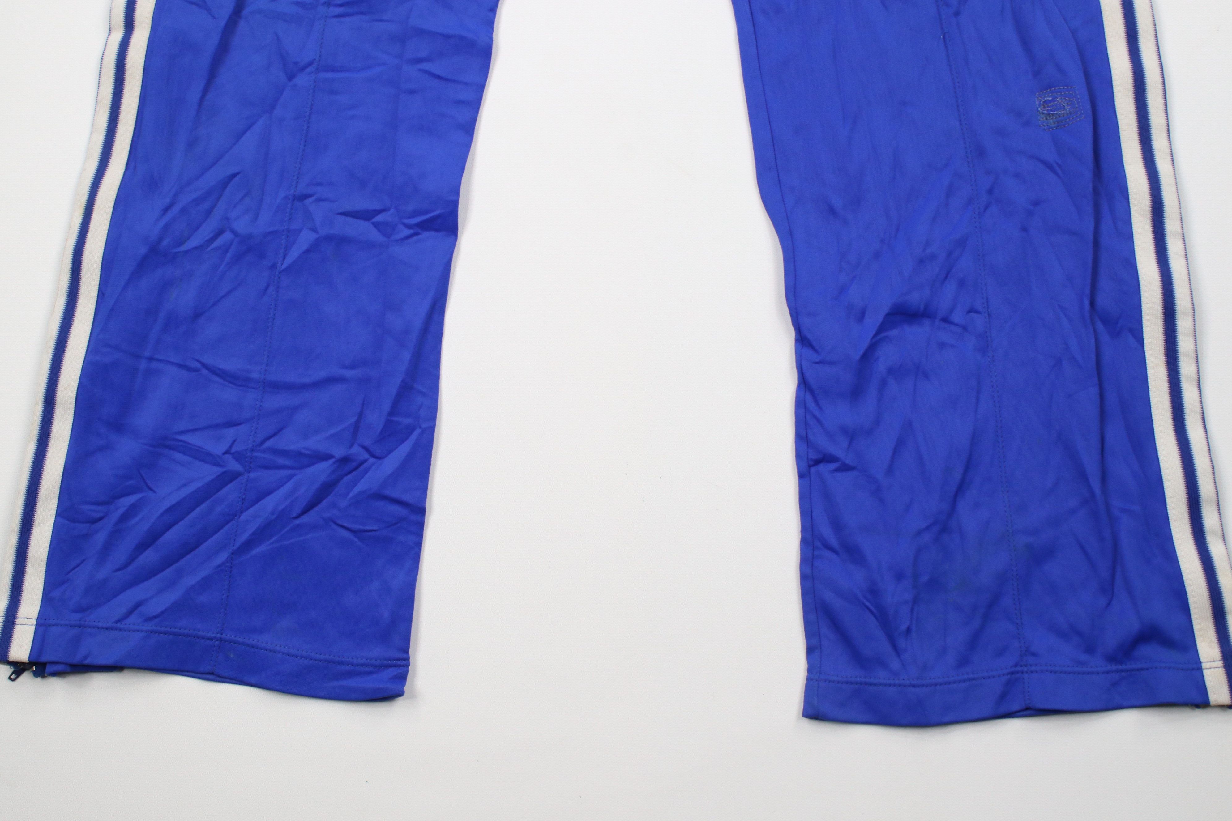 Adidas Vintage 70s Adidas Gusseted Wide Leg Flared Pants Blue Size US 32 / EU 48 - 4 Thumbnail