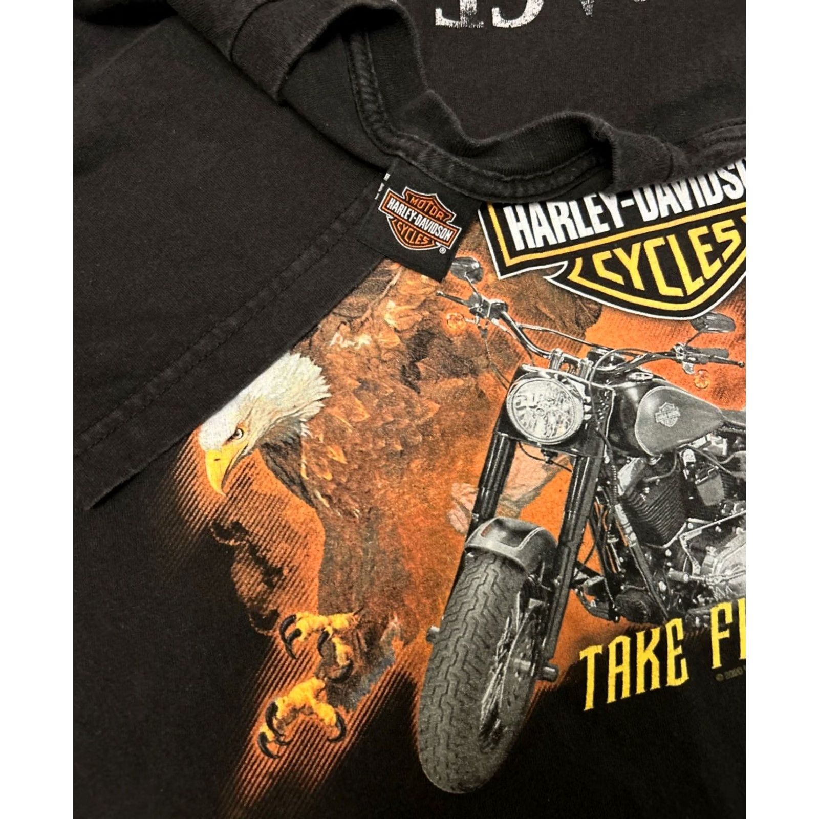 Harley Davidson VINTAGE Harley-Davidson Shirt Mens Large Biker Eagle Florida 2020 90s Y2K Style Mens Size US L / EU 52-54 / 3 - 3 Thumbnail