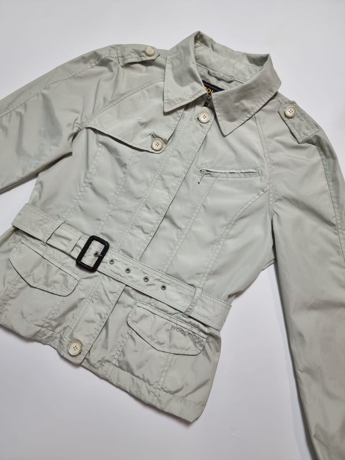 Woolrich Woolen Mills Woolrich short belted field jacket L womens ecru Size M / US 6-8 / IT 42-44 - 18 Thumbnail