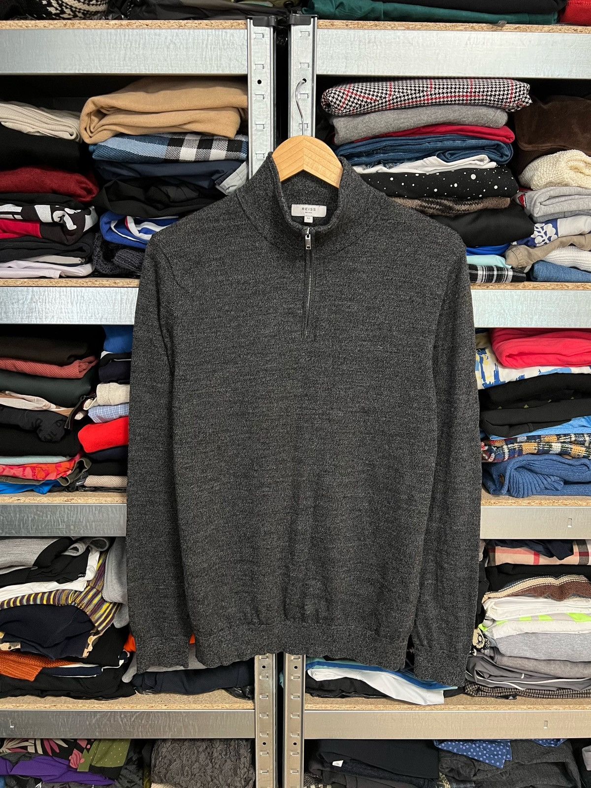 Reiss Reiss 1/4 Zip Wool Sweater Long Sleeve Luxury Pullover Sz M Size US M / EU 48-50 / 2 - 1 Thumbnail