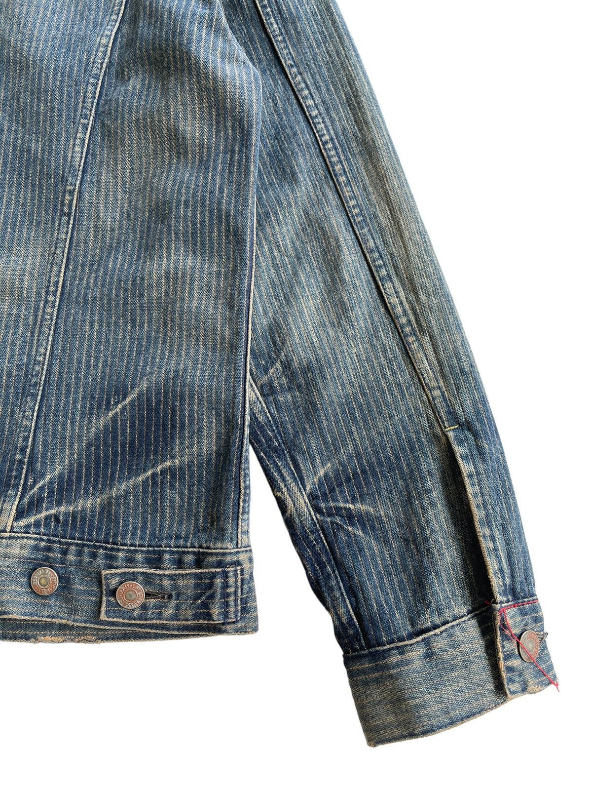 Levi's Vintage Clothing Levis Redloop Hickory Stripe Denim Jacket Size US M / EU 48-50 / 2 - 10 Thumbnail