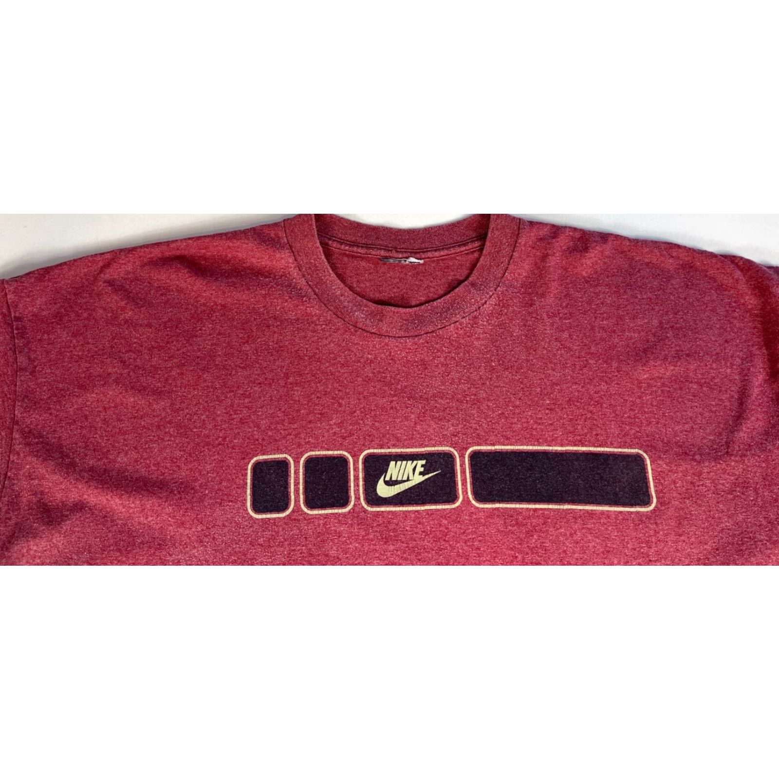 Nike Nike Men's Vintage 90s Long Sleeve T-Shirt Sz 2XL Red Crew Neck Pullover T-Shirt 90s Nike Shirt Mens Regular Fit Size US XXL / EU 58 / 5 - 3 Thumbnail