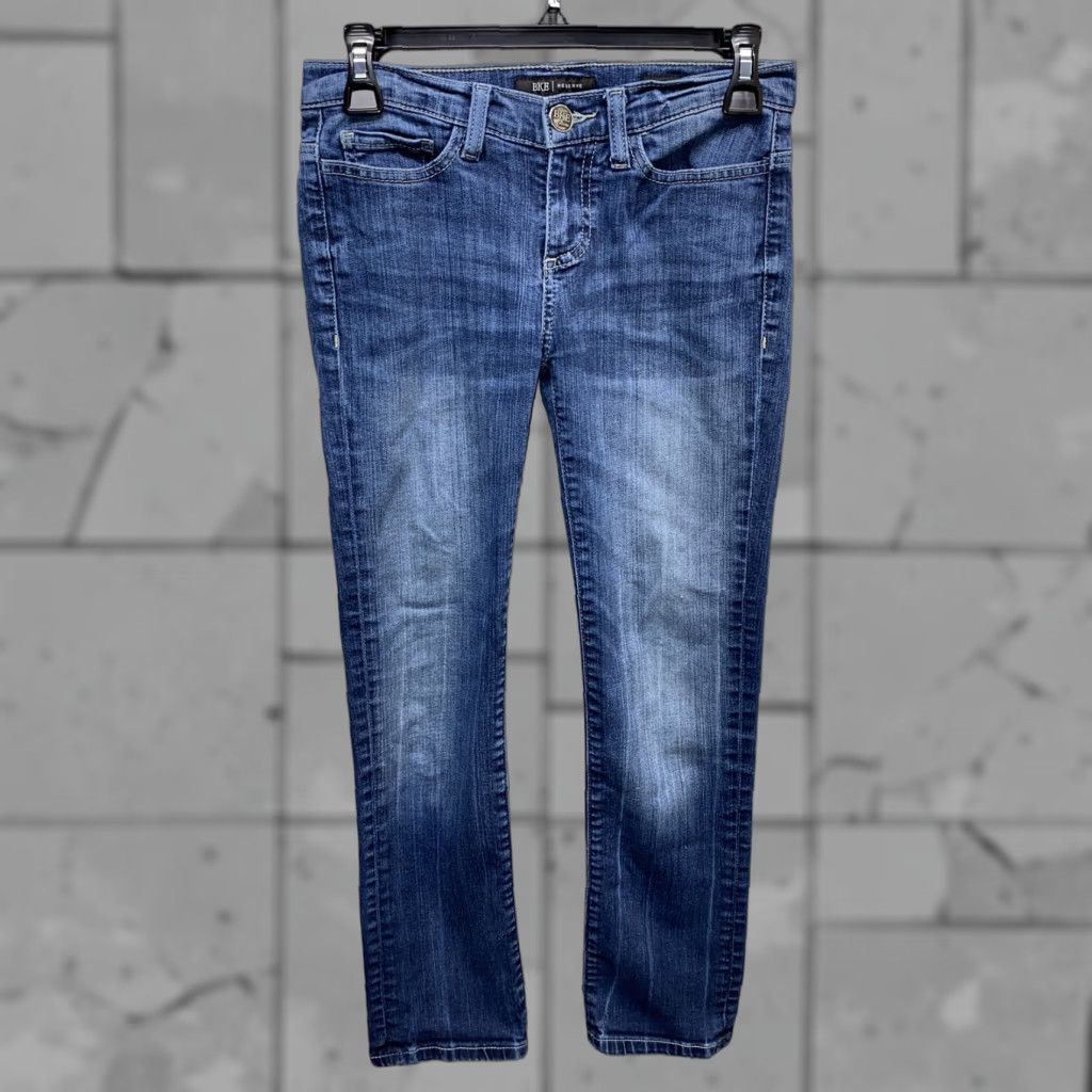 BKE BKE RESERVE Jeans Addison Zip Fly Womens Blue 25x26 Denim Cotton Regular 26 Inseam Women Jeans Size 42" / US 20 - 1 Thumbnail