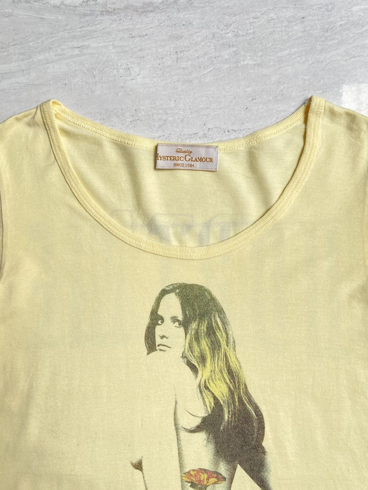 Hysteric Glamour HYSTERIC GLAMOUR Yellow T-shirt Size US XS / EU 42 / 0 - 10 Thumbnail