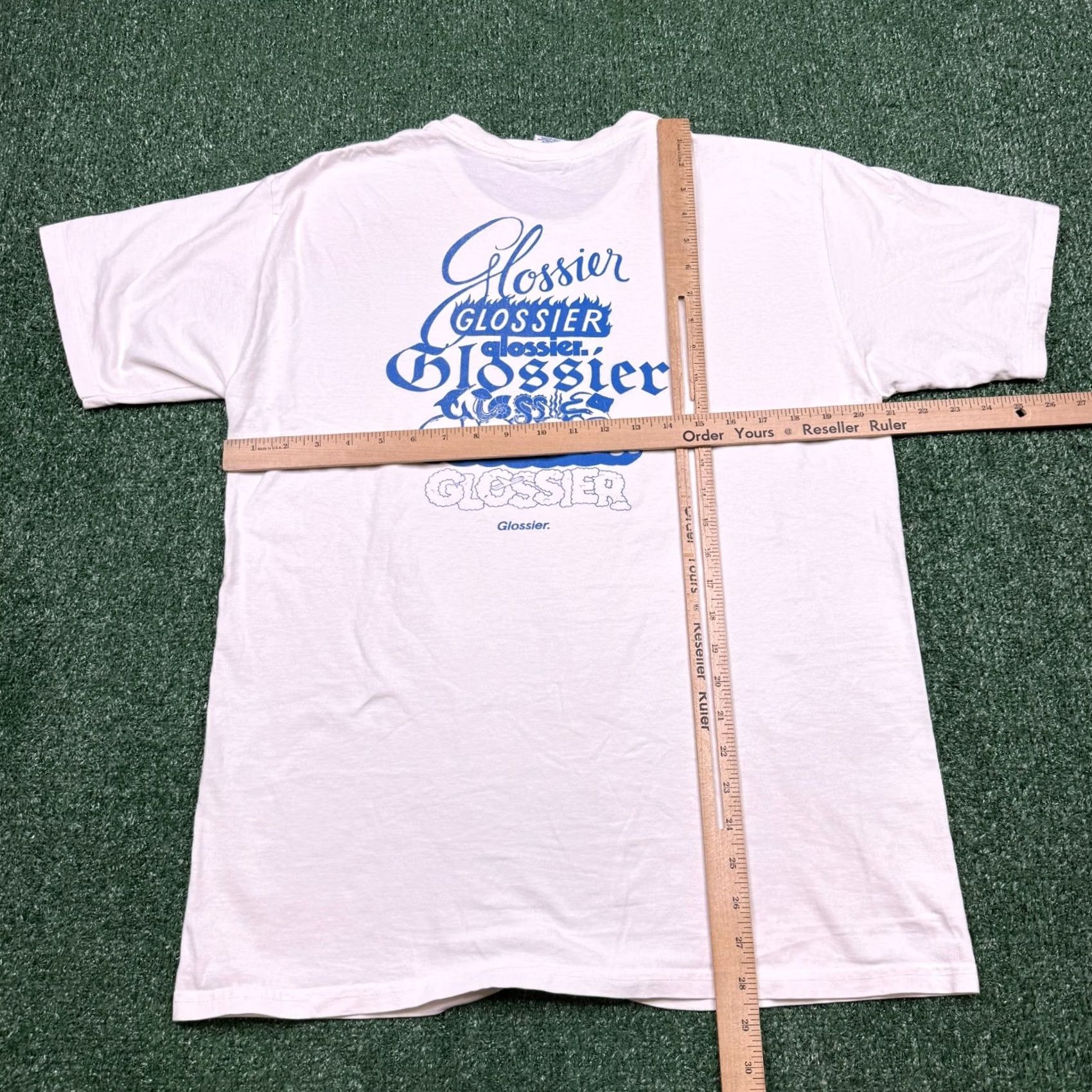Vintage Glossier Birthday Logo T Shirt L White Short Sleeve Crew Neck Men Shirt Birthday 2020s Logo Comfort Vintage: No Size US L / EU 52-54 / 3 - 3 Thumbnail