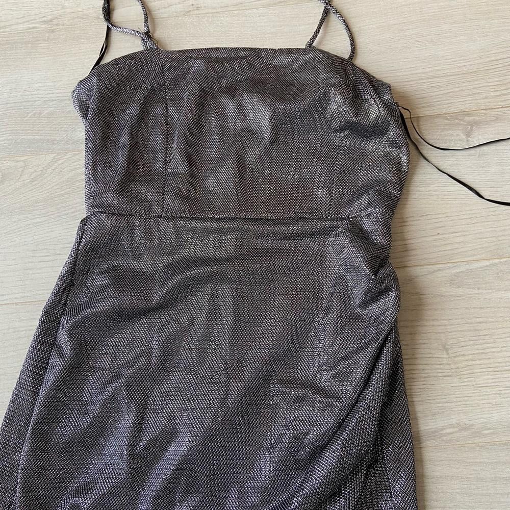 Other Windsor Black and Silver Sparkle Bodycon Dress Size S / US 4 / IT 40 - 3 Thumbnail