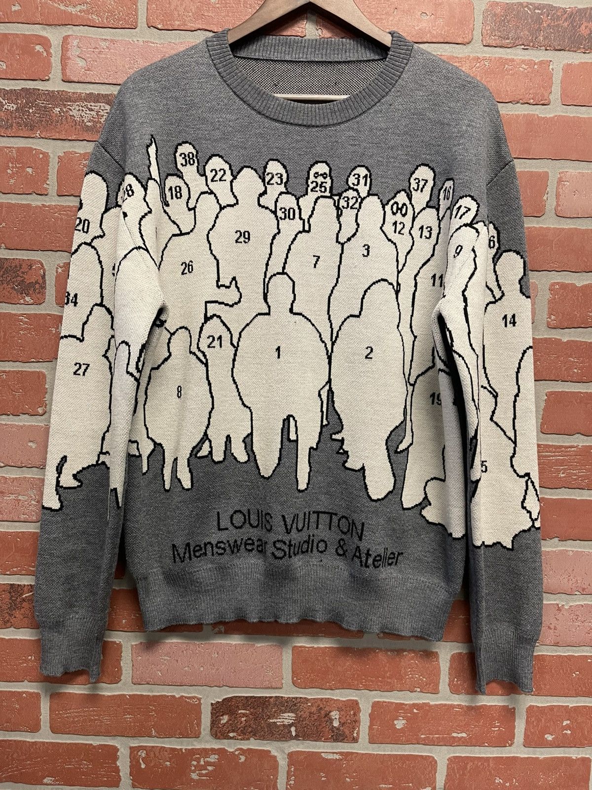 Size L Louis Vuitton x Virgil Studio Jacquard Pullover