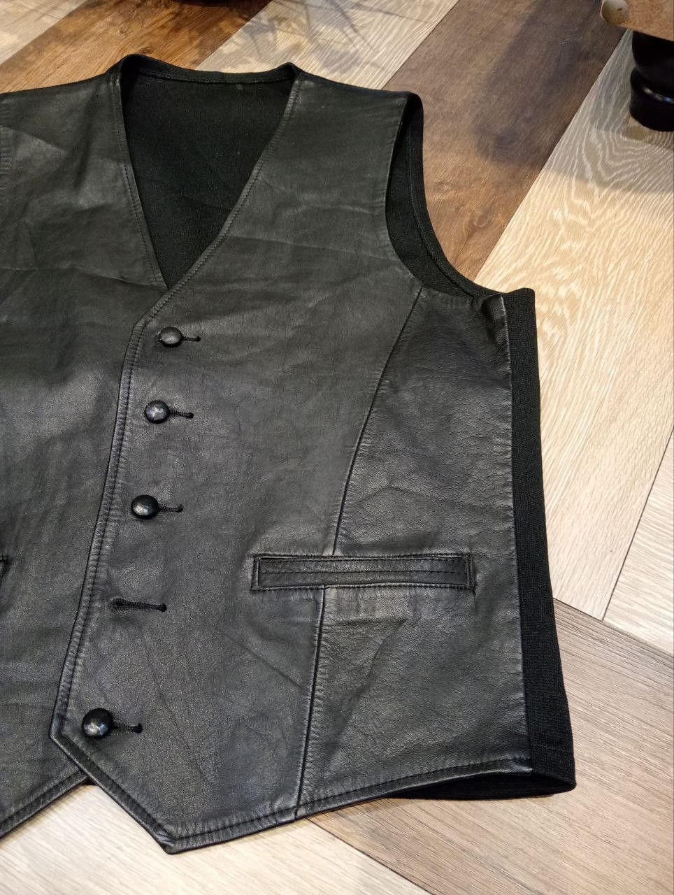 Leather JAPANESE COWHIDE LEATHER VEST JACKET Size US S / EU 44-46 / 1 - 3 Thumbnail