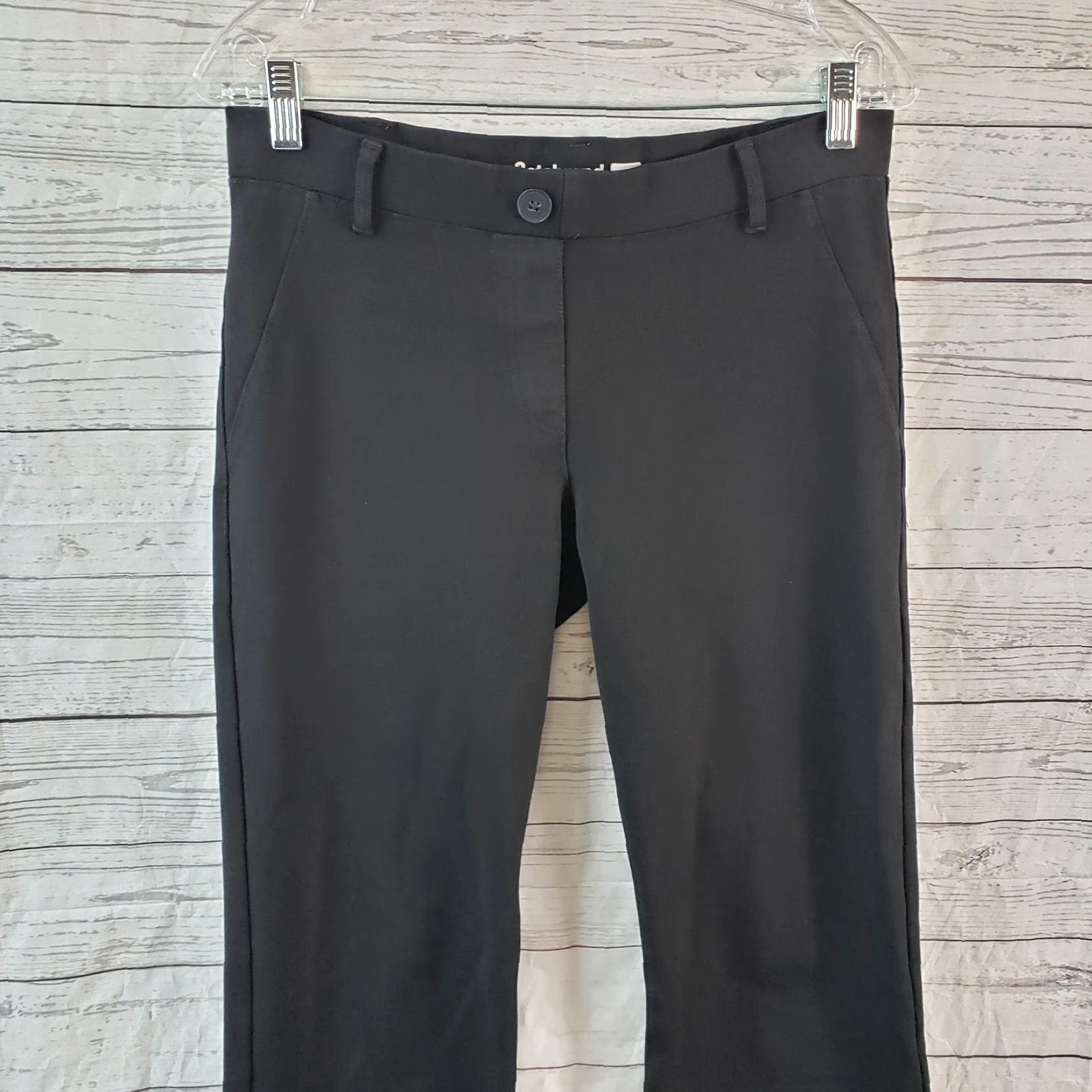 Vintage Betabrand Womens Dress Yoga Pants Boots Cut Black Pull On Mid Rise M Size 32" / US 10 / IT 46 - 2 Thumbnail