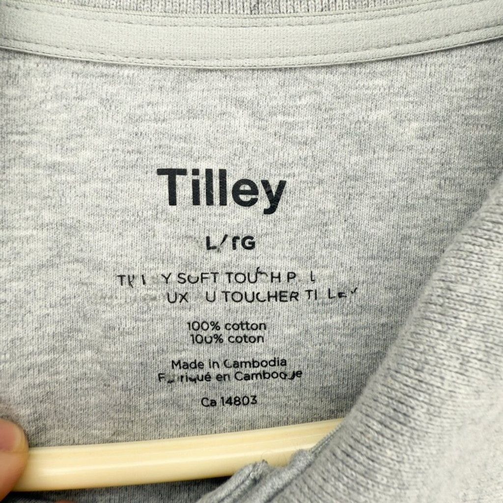 Tilley TILLEY Cotton Short Sleeves 3 Buttons Gray Polo Shirt Sz XL Size US XL / EU 56 / 4 - 8 Thumbnail