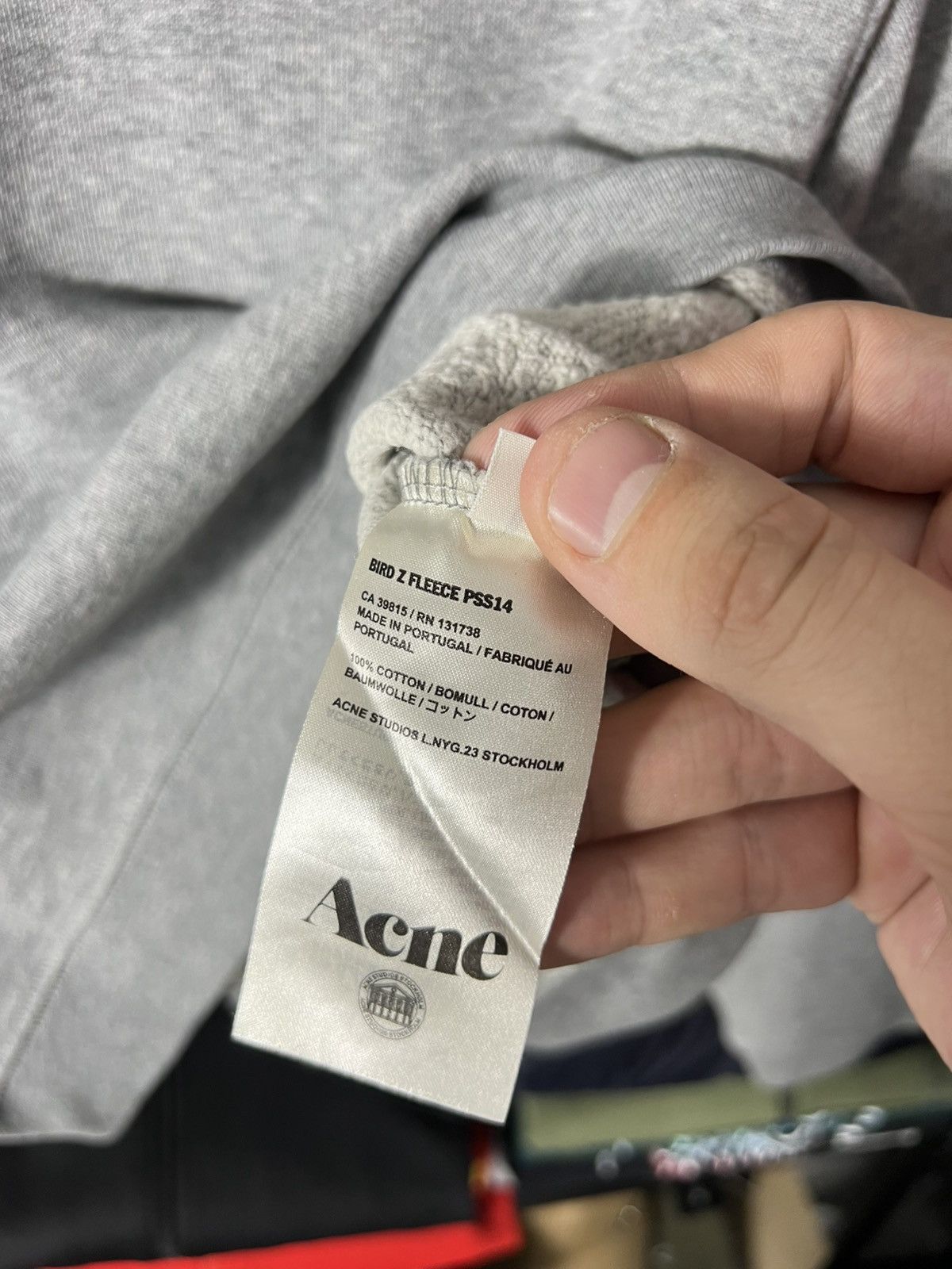 Acne Studios 🩶 Acne Studios Bird Z Sweatshirt Fleece Pullover Cropped Size XS / US 0-2 / IT 36-38 - 9 Thumbnail