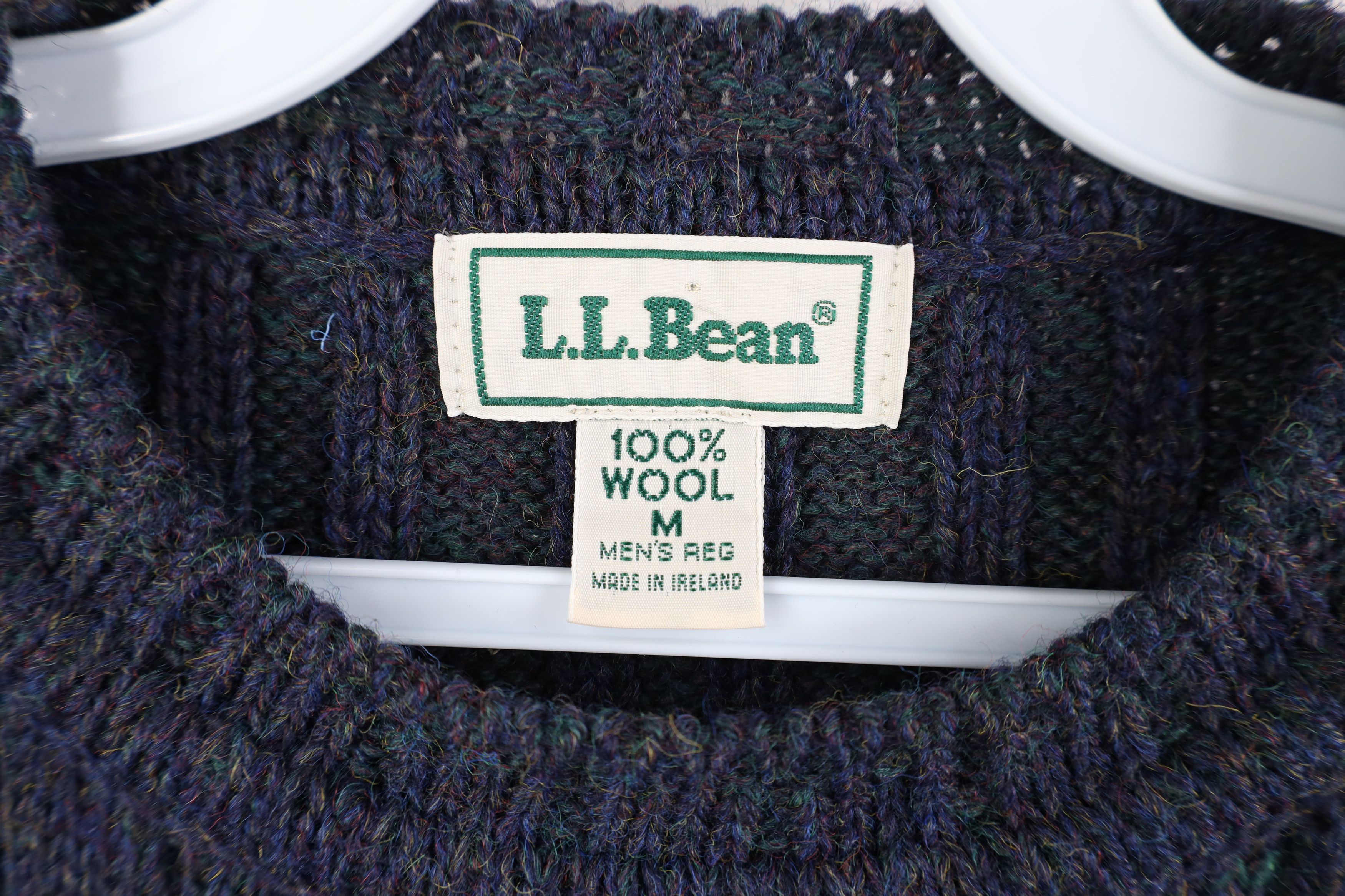 L.L. Bean Vintage 70s LL Bean Wool Ribbed Knit Crewneck Sweater Size US M / EU 48-50 / 2 - 5 Thumbnail