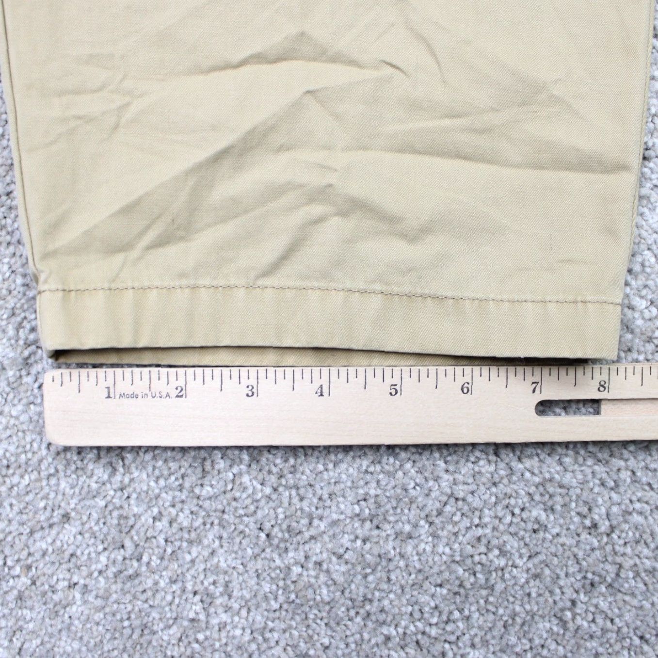 J.Crew J. Crew Pants Womens 40 x 30 Beige 100% Cotton Slouchy Boyfriend Chino Pleated Pants Size 27" / US 4 / IT 40 - 4 Thumbnail