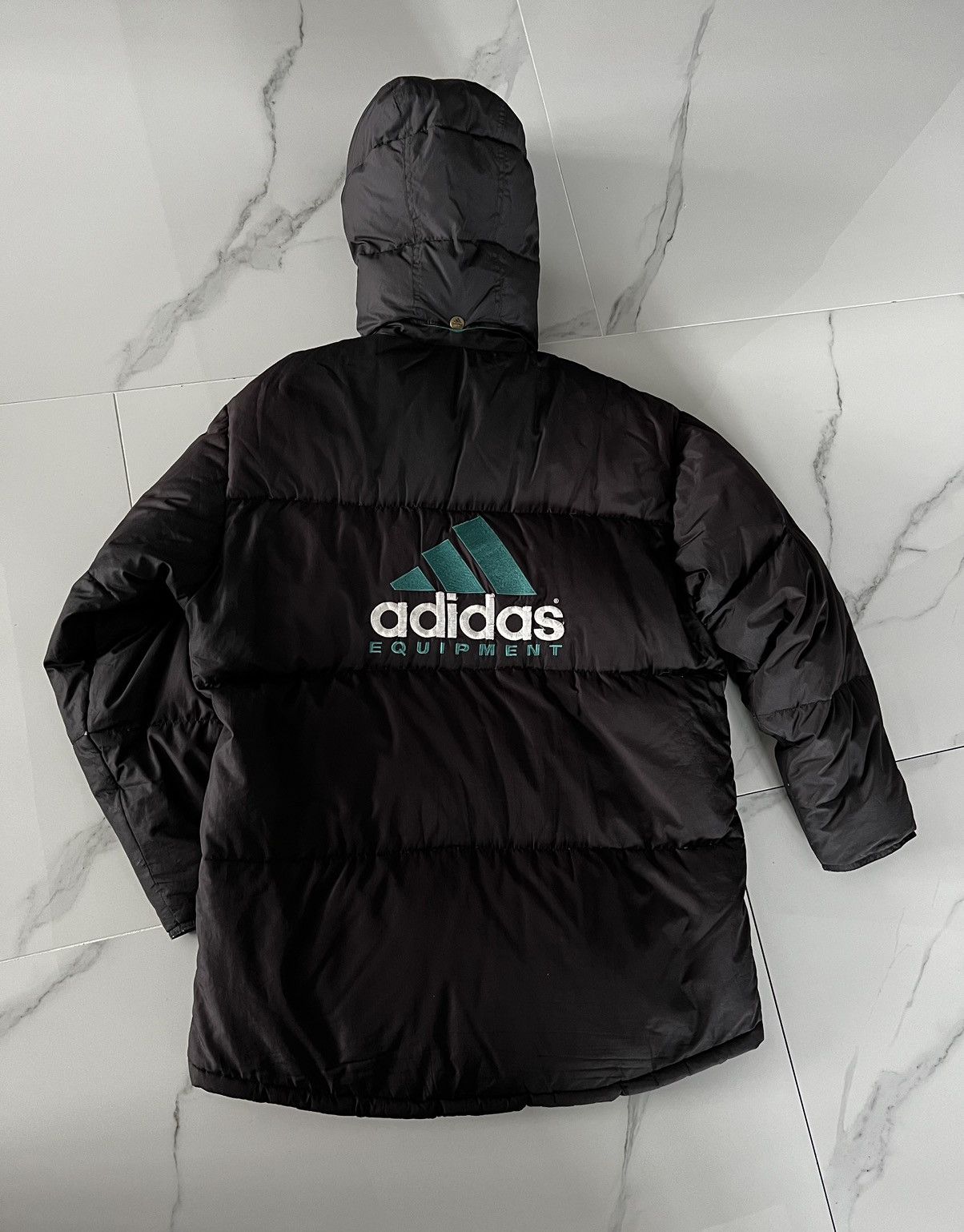 Adidas Vintage 90s Adidas Equipment down puffer jacket mens size M Size US M / EU 48-50 / 2 - 19 Thumbnail
