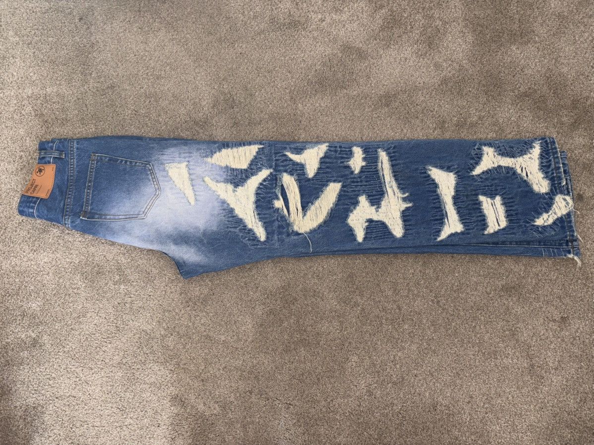 Japanese Brand Ripped distressed denim jeans Size US 30 / EU 46 - 4 Thumbnail