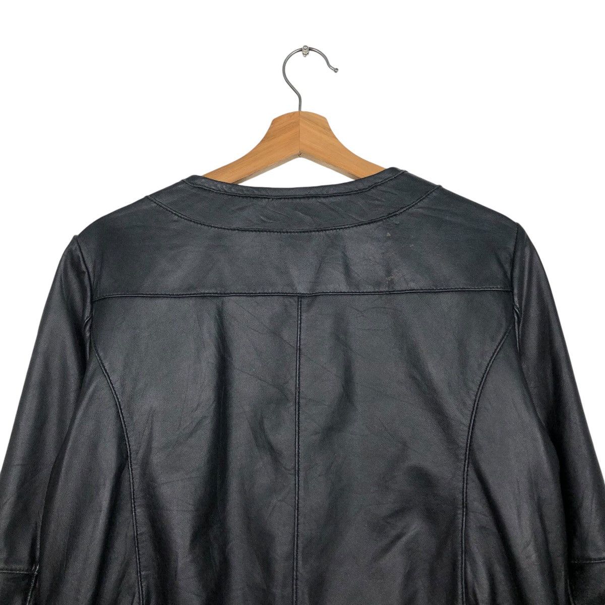 Japanese Brand 📌Vintage Cropped Leather Biker Jacket Indivi Japan Size US M / EU 48-50 / 2 - 10 Thumbnail