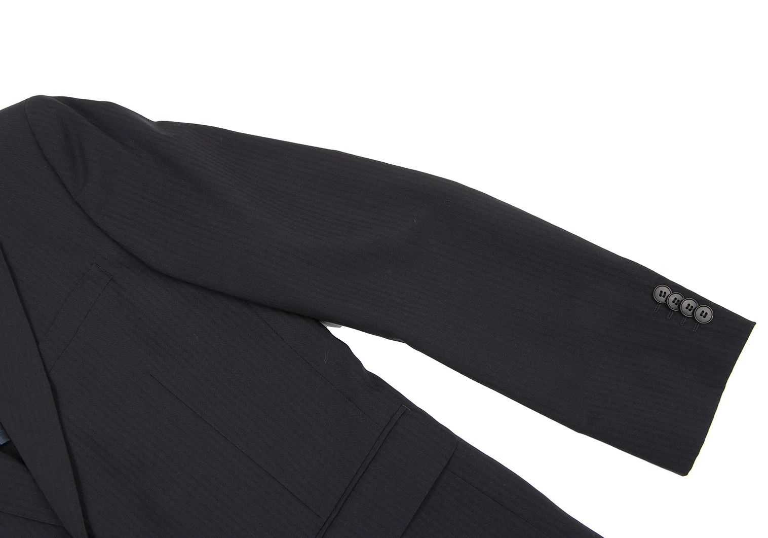 agnes b. Wool Stripe 2-Button Jacket in Navy, Size 50 Size US M / EU 48-50 / 2 - 6 Thumbnail