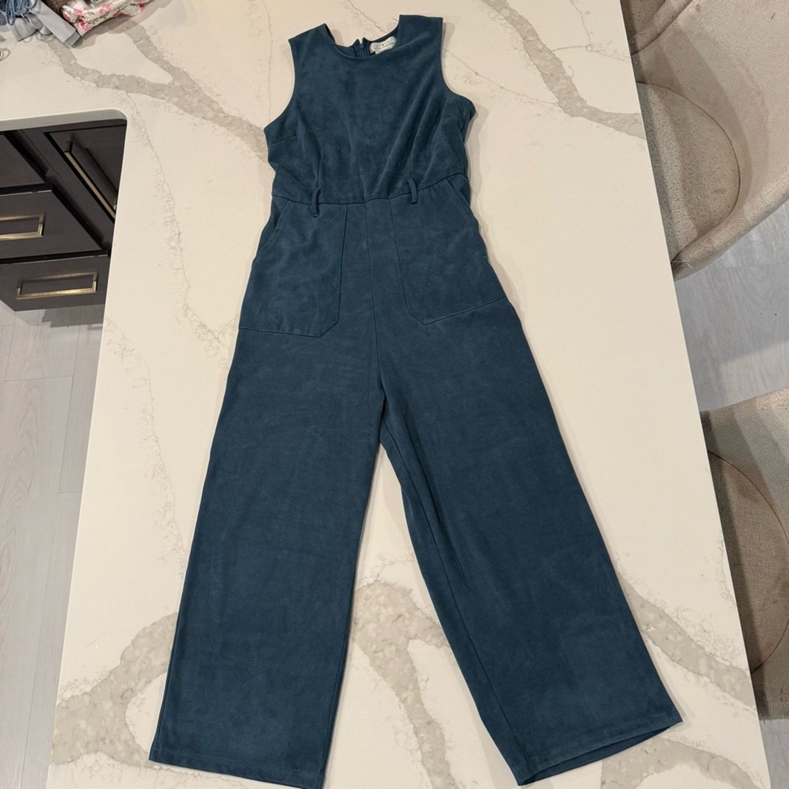 Anthropologie Anthropologie Bishop And Young Vegan Suede Jumpsuit Womens M Size 30" / US 8 / IT 44 - 3 Thumbnail