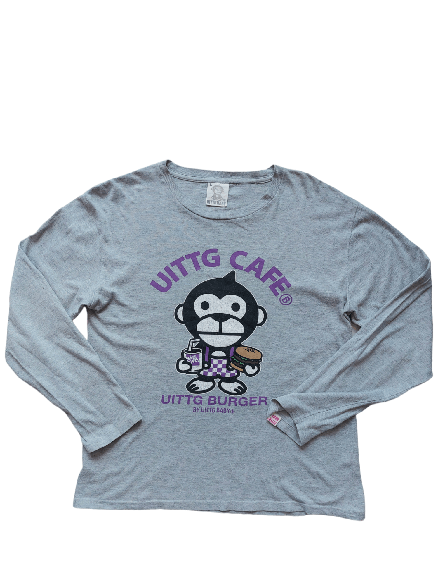 Vintage Uittg Baby Big Logo Inspired by A Bathing Ape Size US L / EU 52-54 / 3 - 6 Thumbnail