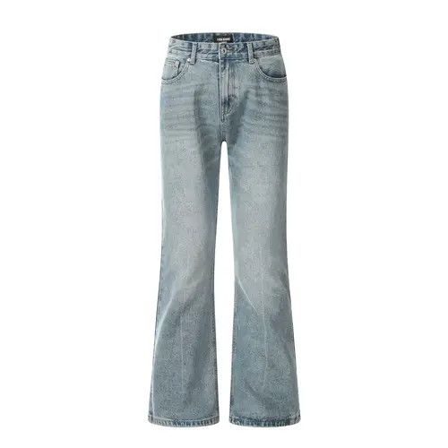 VIBE Retro blue American men's simple flared washed jeans Size US 34 / EU 50 - 1 Preview