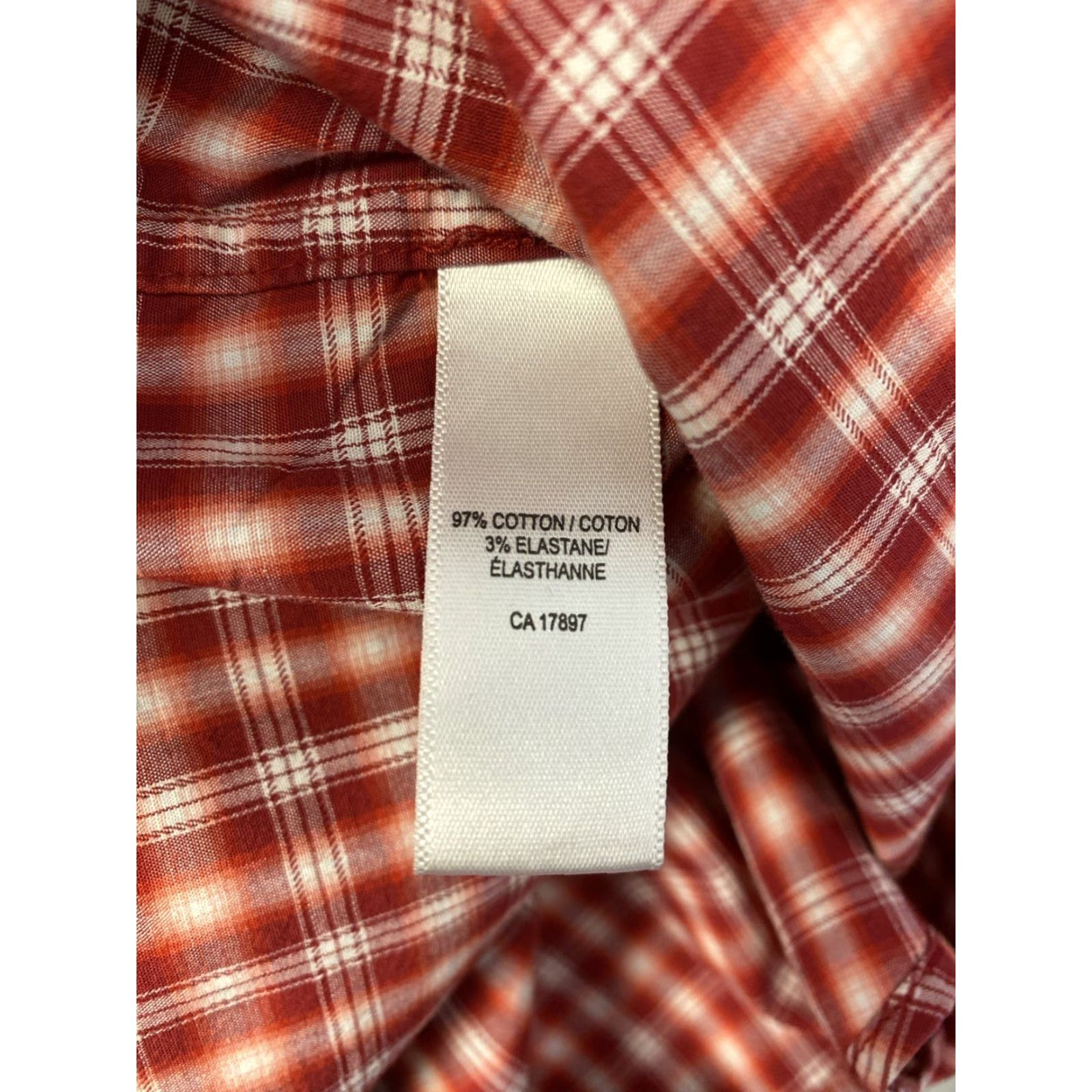 Banana Republic BANANA REPUBLIC Long Sleeve Button-Up Shirt Red Check XL Slim Fit Mens Size US XL / EU 56 / 4 - 7 Thumbnail