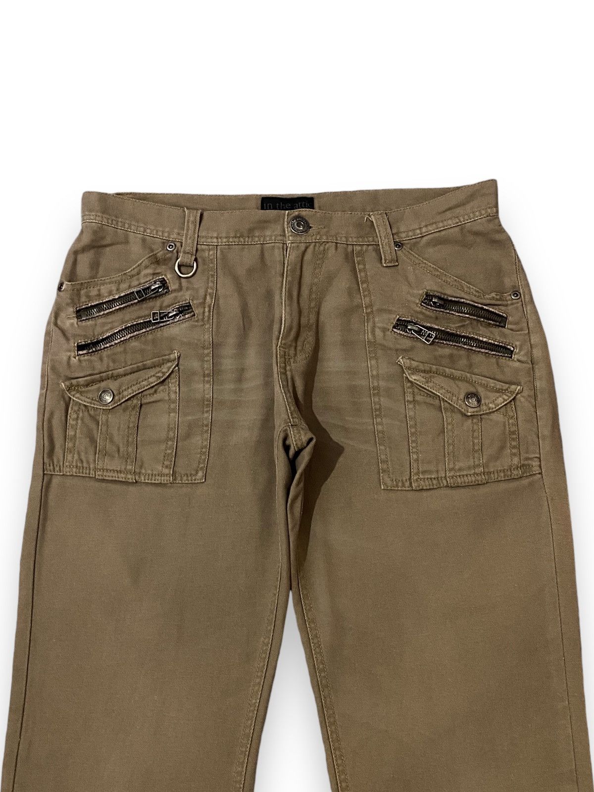 In The Attic In The Attic Japan Multipocket Beige Buckleback Button Denim Size US 32 / EU 48 - 3 Thumbnail
