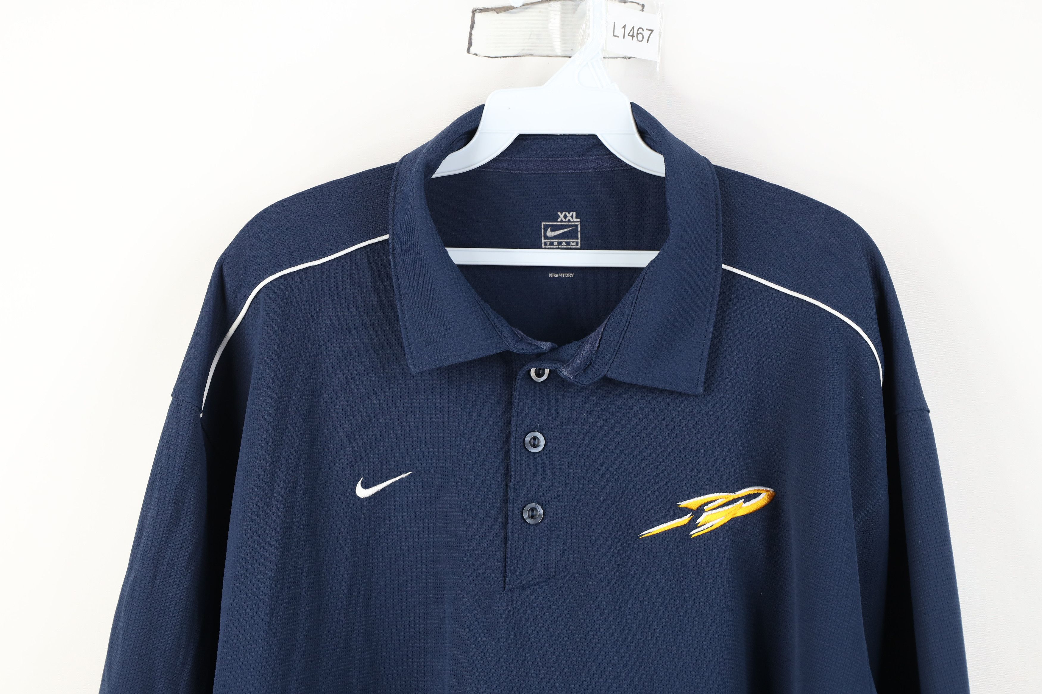 Nike Vintage Nike University of Toledo Football Knit Polo Shirt Size US XXL / EU 58 / 5 - 2 Thumbnail