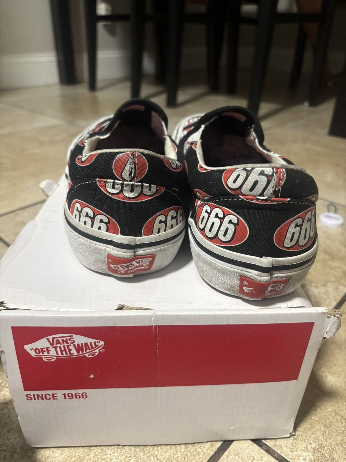 Supreme Supreme 666 Slip On Vans Size US 10 / EU 43 - 4 Thumbnail