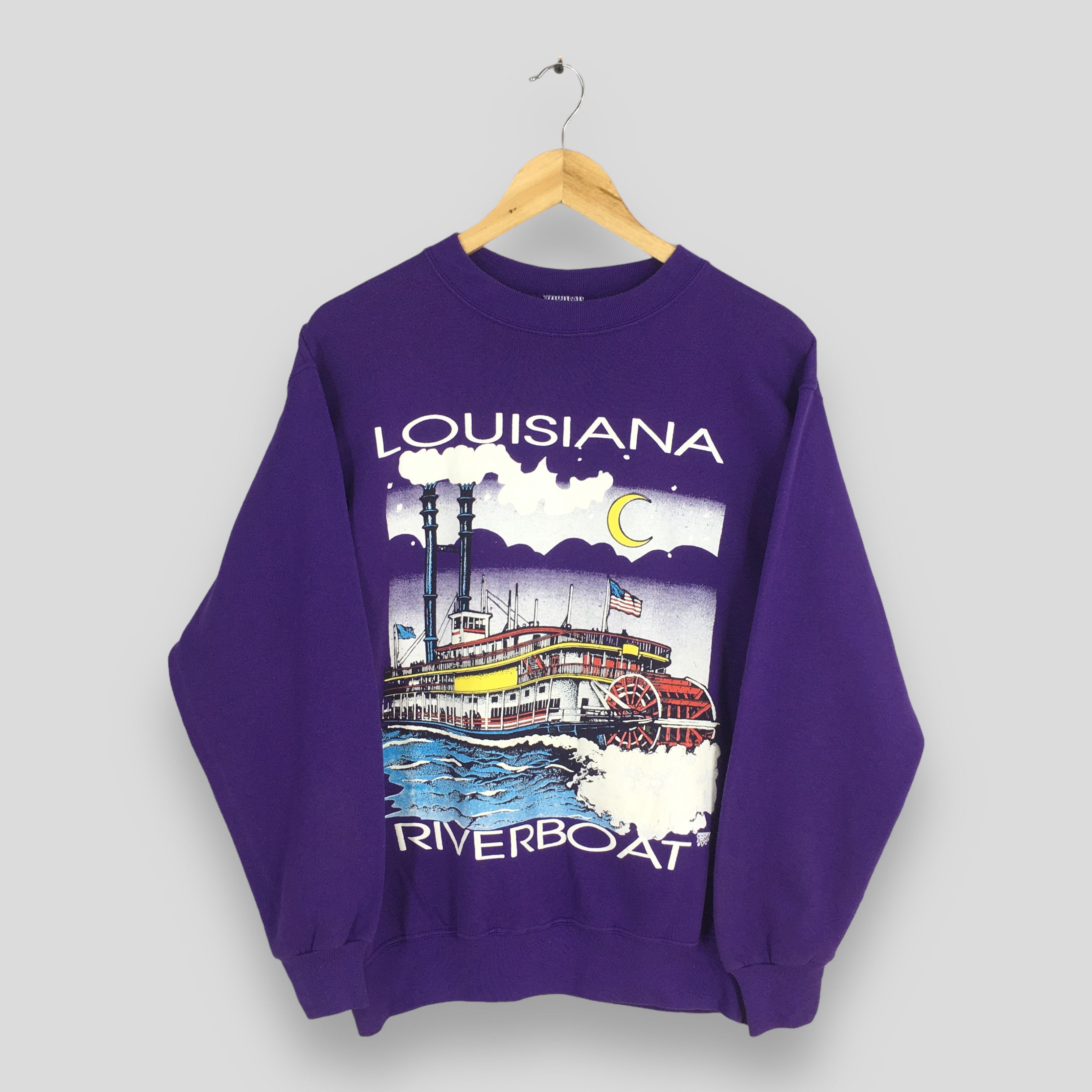 Vintage Vintage Louisiana Riverboat Sweatshirt Medium Size US M / EU 48-50 / 2 - 1 Thumbnail