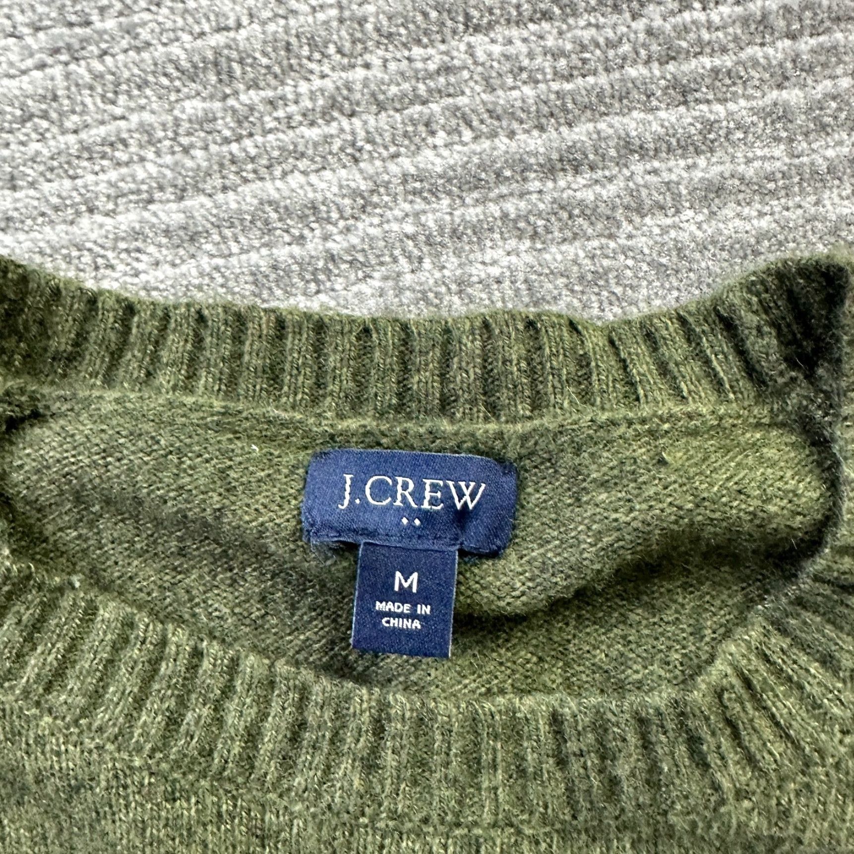 J.Crew J.CREW Sweater Mens Medium Green Lambswool Blend Knit Pullover Crewneck Size US M / EU 48-50 / 2 - 7 Thumbnail