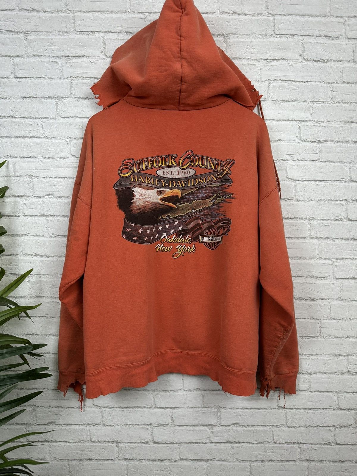 Harley Davidson (XL) ABSOLUTELY BLASTED OUT THRASHED Harley Davidson Hoodie Size US XL / EU 56 / 4 - 20 Thumbnail