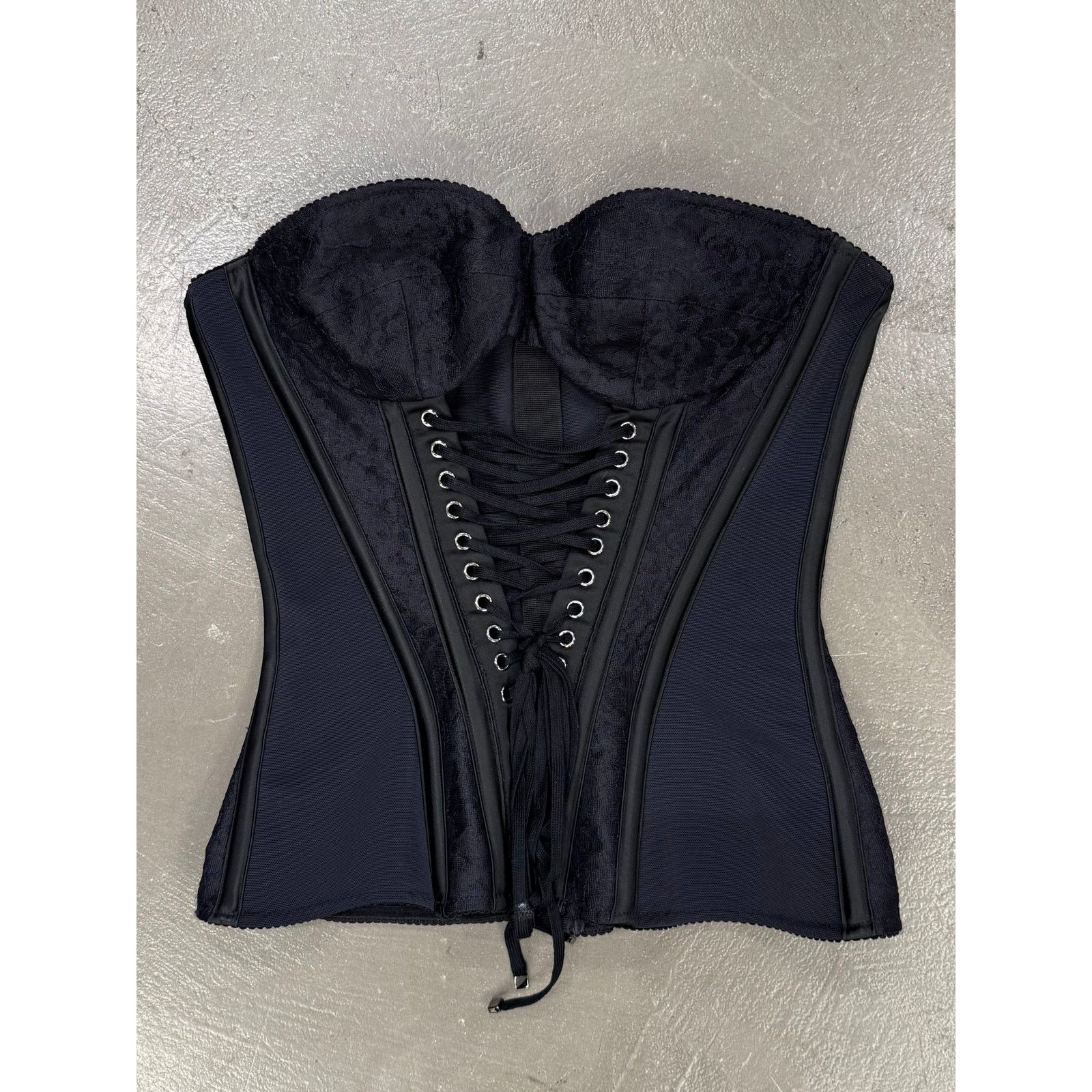 A/W2023 Dolce & Gabbana lace-up corset top