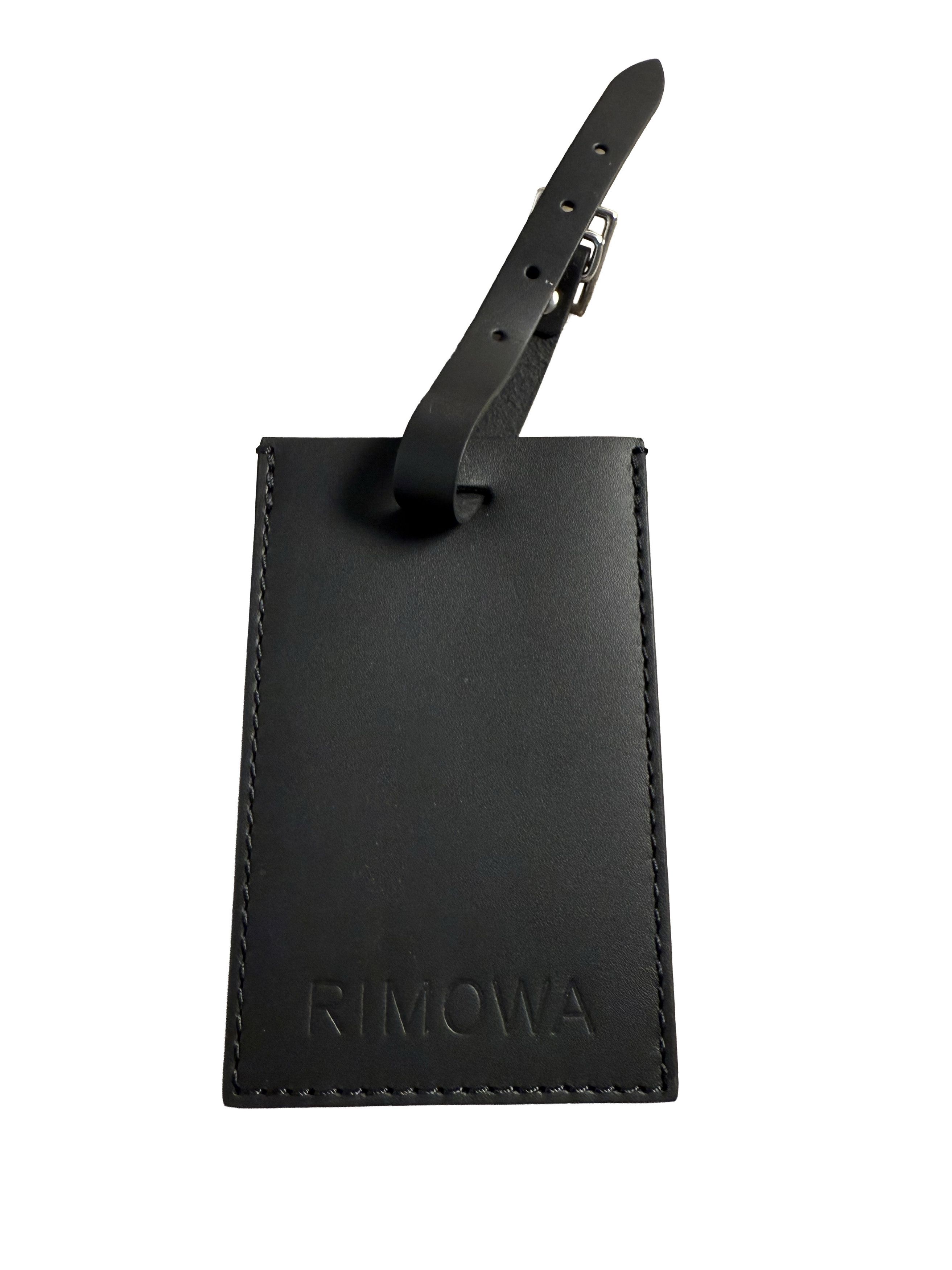 Rimowa RIMOWA Black Leather Luggage Tag Travel Accessory Minimal Size ONE SIZE - 2 Thumbnail
