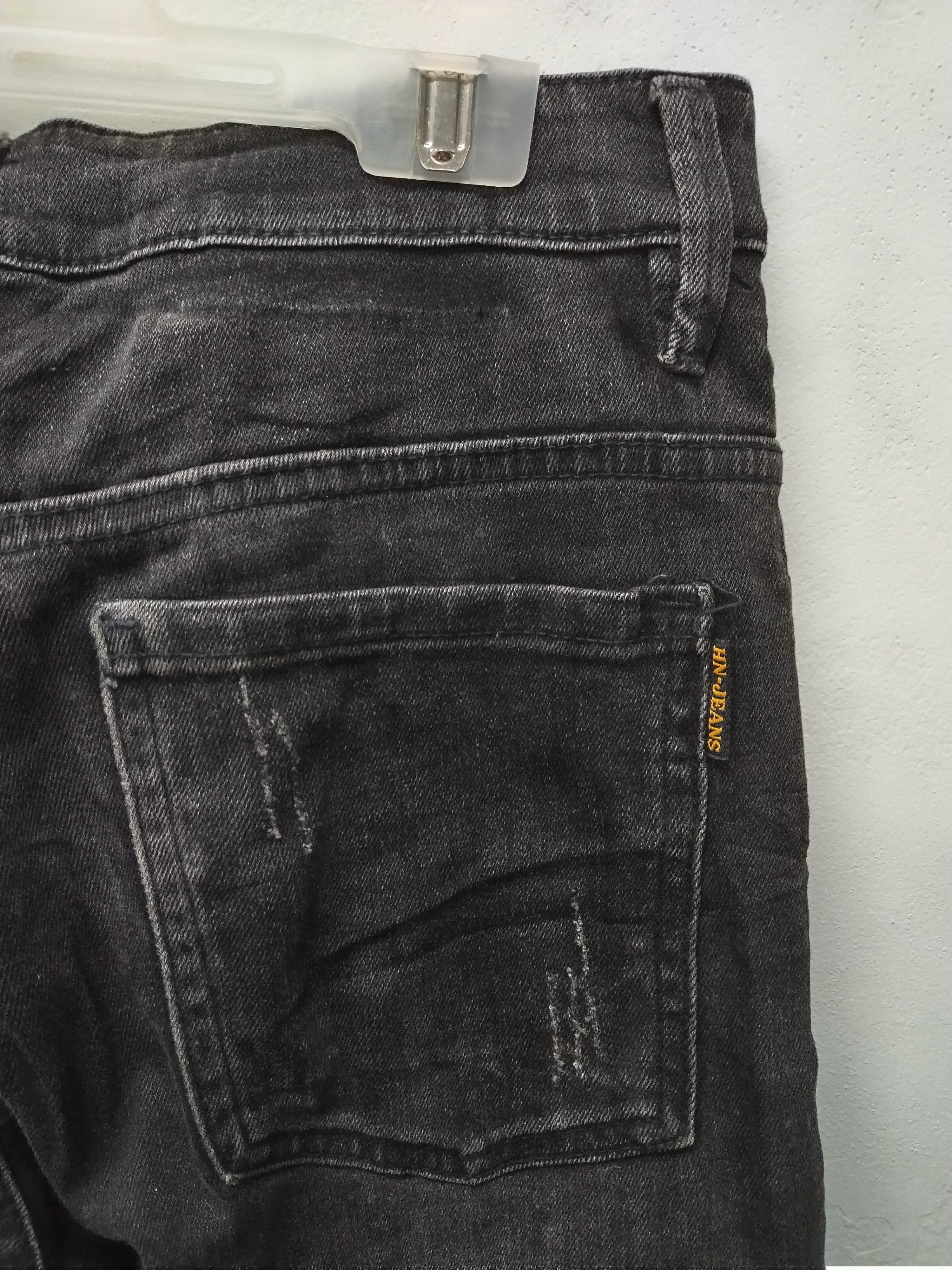 If Six Was Nine × Le Grande Bleu (L.G.B.) Nice Distressed Ribbed Stretchable Slim Jeans Size US 30 / EU 46 - 16 Thumbnail