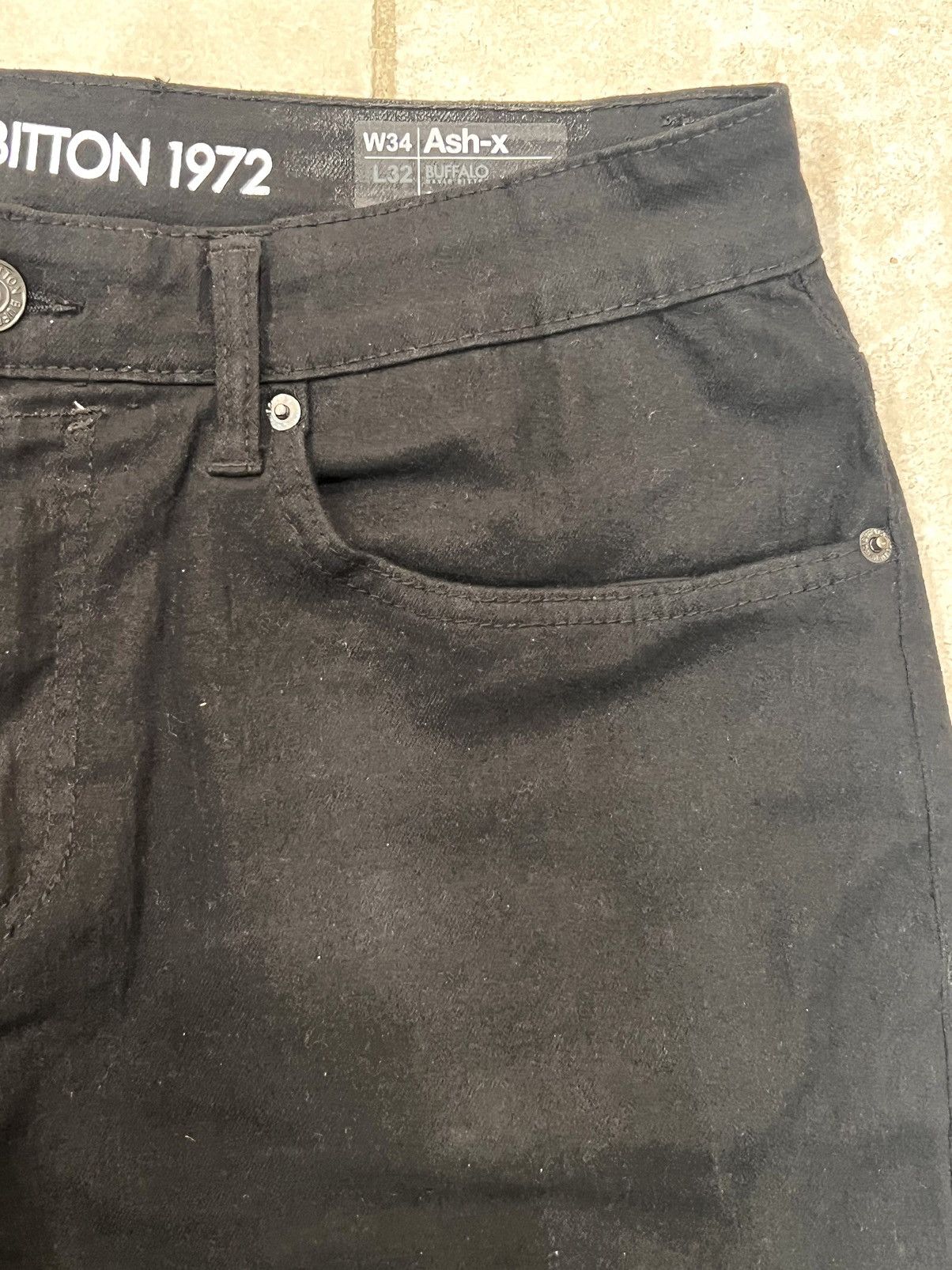 Buffalo David Bitton tailored black stretched denim Size US 34 / EU 50 - 3 Thumbnail