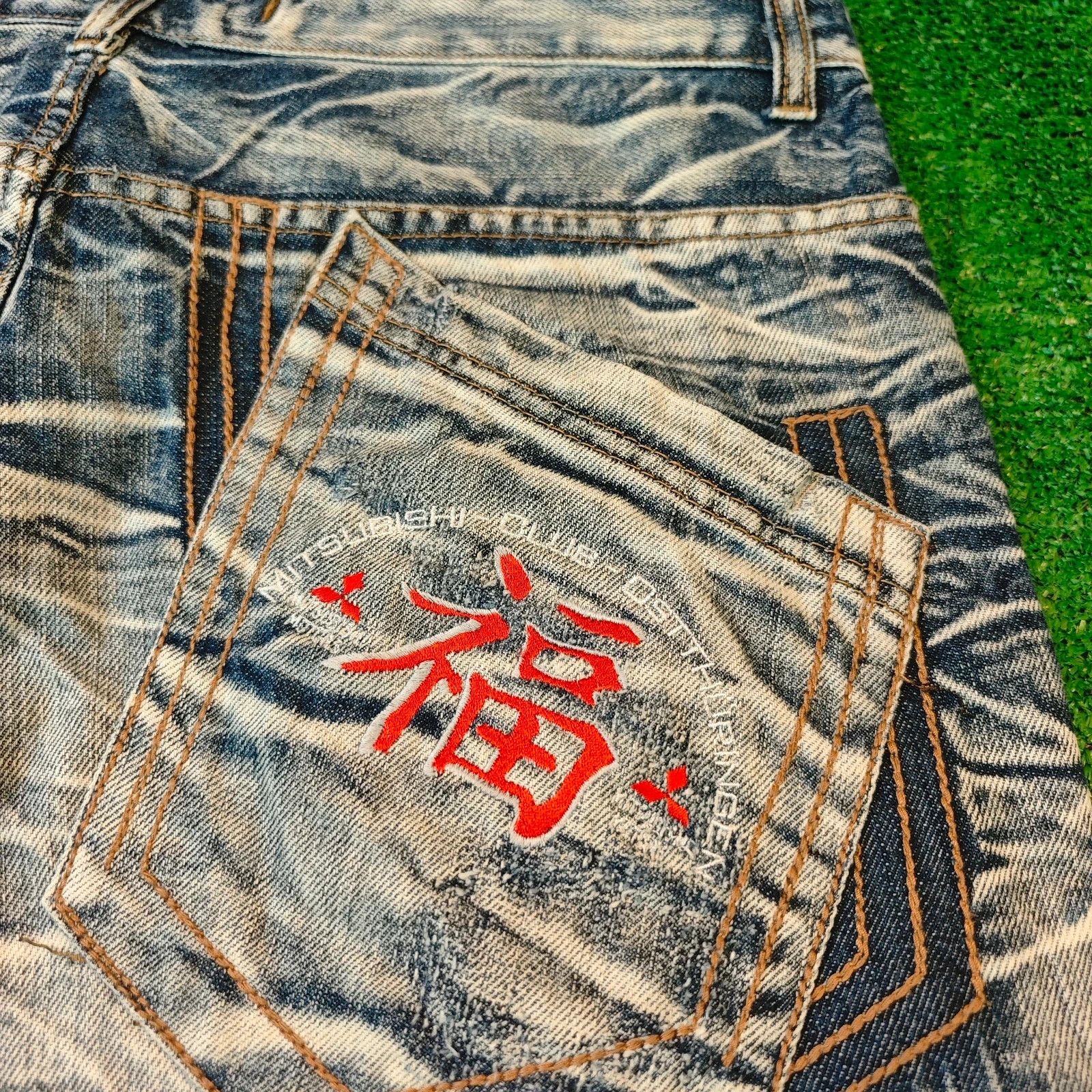 Vintage Kosmo Lupo K&M Denim Shorts mens 34 y2k oldschool drip Size US 34 / EU 50 - 3 Thumbnail
