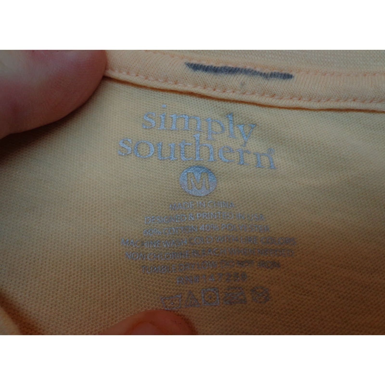 Vintage Simply Southern Yellow Do What Makes You Happy T Shirt Medium Womens Size M / US 6-8 / IT 42-44 - 5 Thumbnail