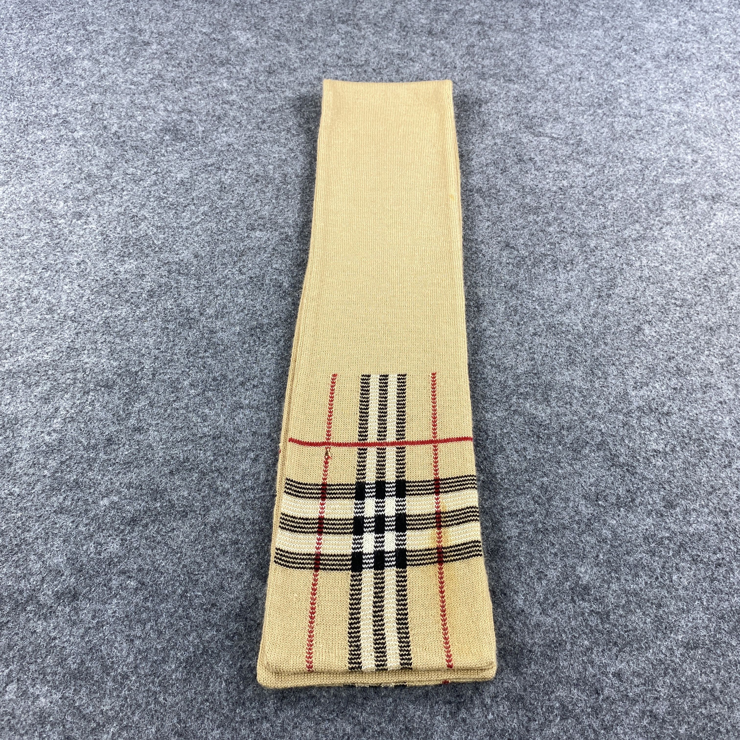 Burberry × Vintage GF10549 Burberry Scarf Neck Wear Muffler Nova Check Size ONE SIZE - 3 Thumbnail