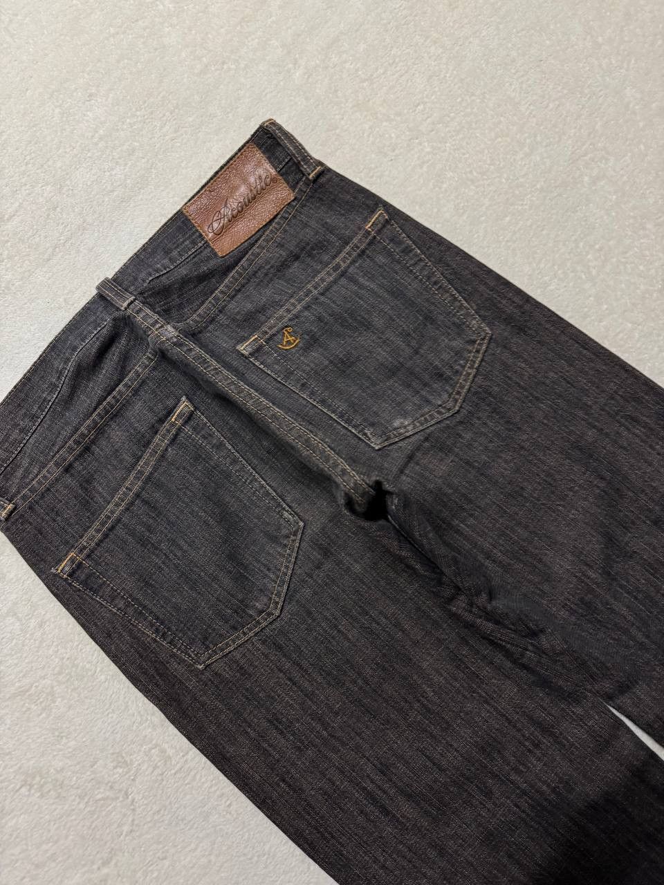 Japanese Brand INSANE 90s Japanese SICK Distressed Ripped Dark Mudwash Jean Size US 29 - 19 Thumbnail