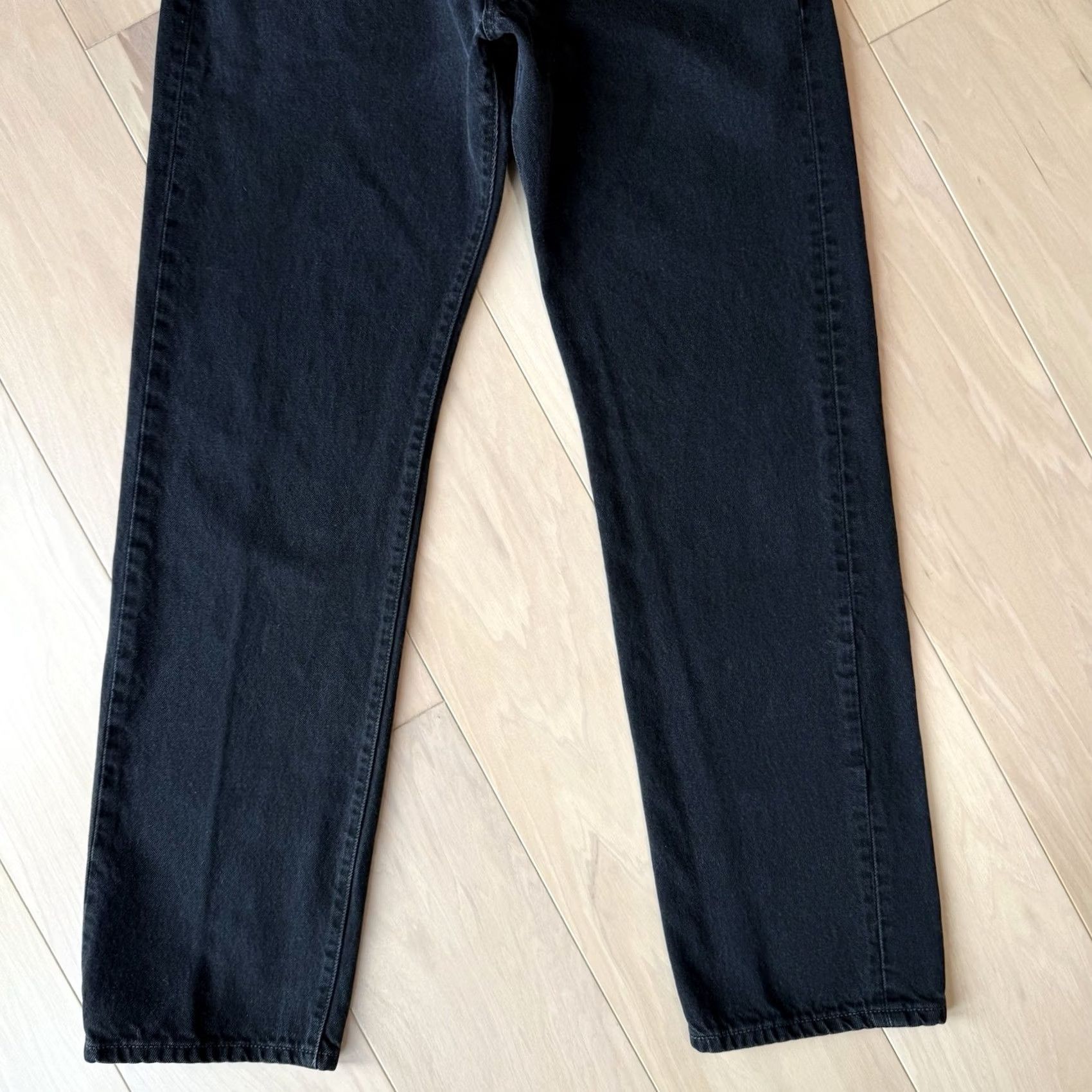 Levi's VINTAGE Levi's 501 Jeans Black Denim Straight Button Fly 32 Mens USA 90s Western Workwear NYC Size US 32 / EU 48 - 4 Thumbnail
